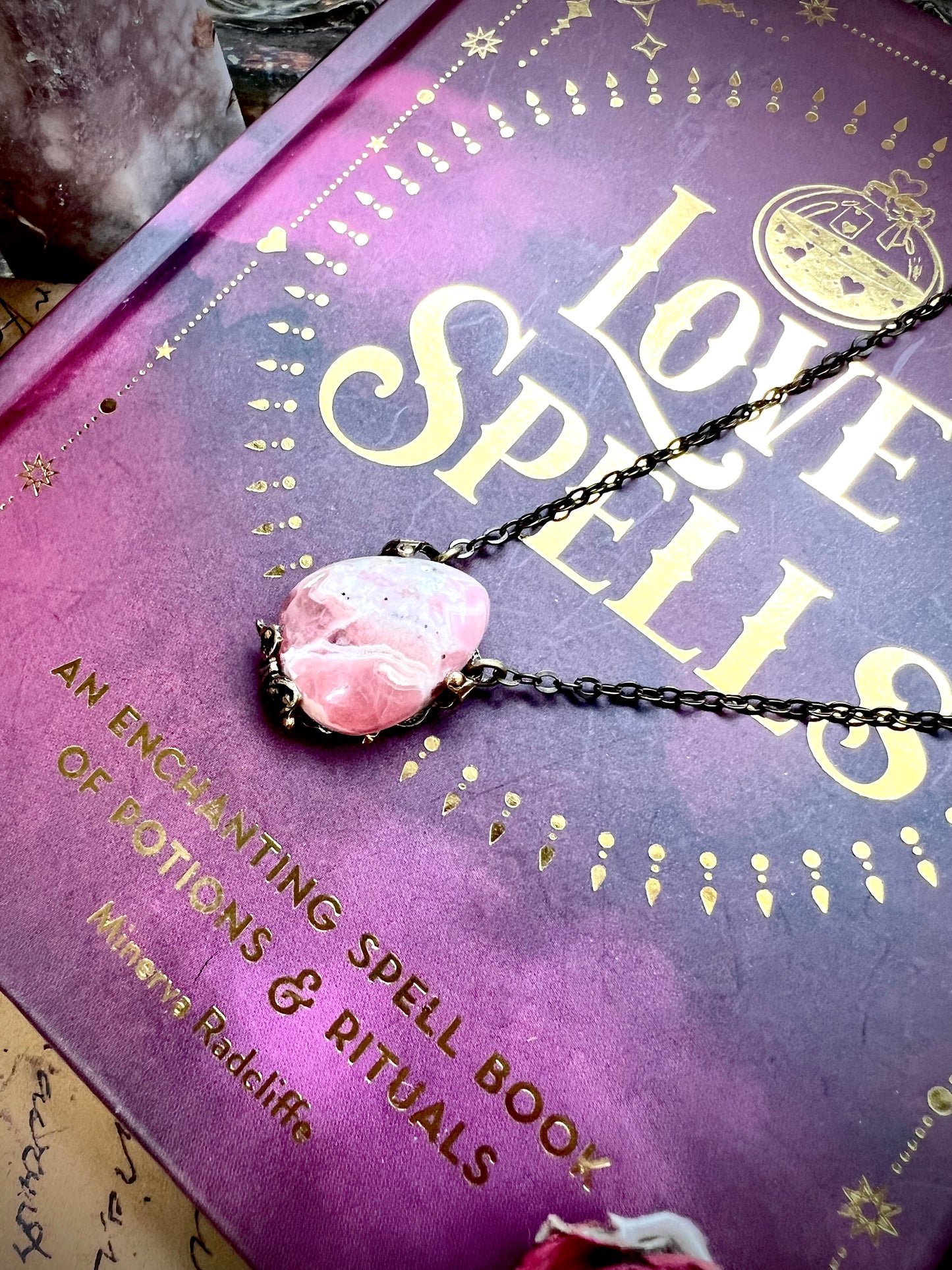 Love Rocks Wrapped Rhodochrosite HC202