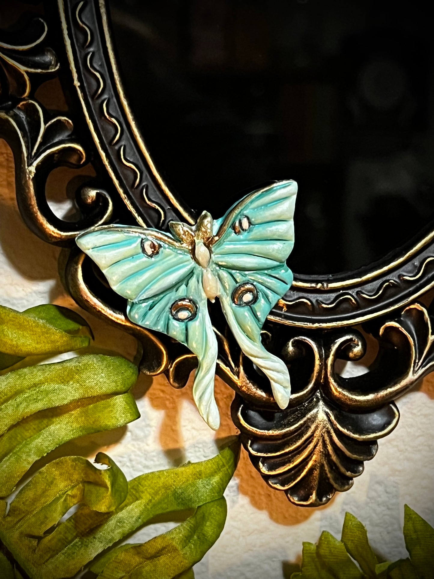 Luna Wall Hanging Scrying Mirror Enchanted Mirror Charmed Mirror MM100
