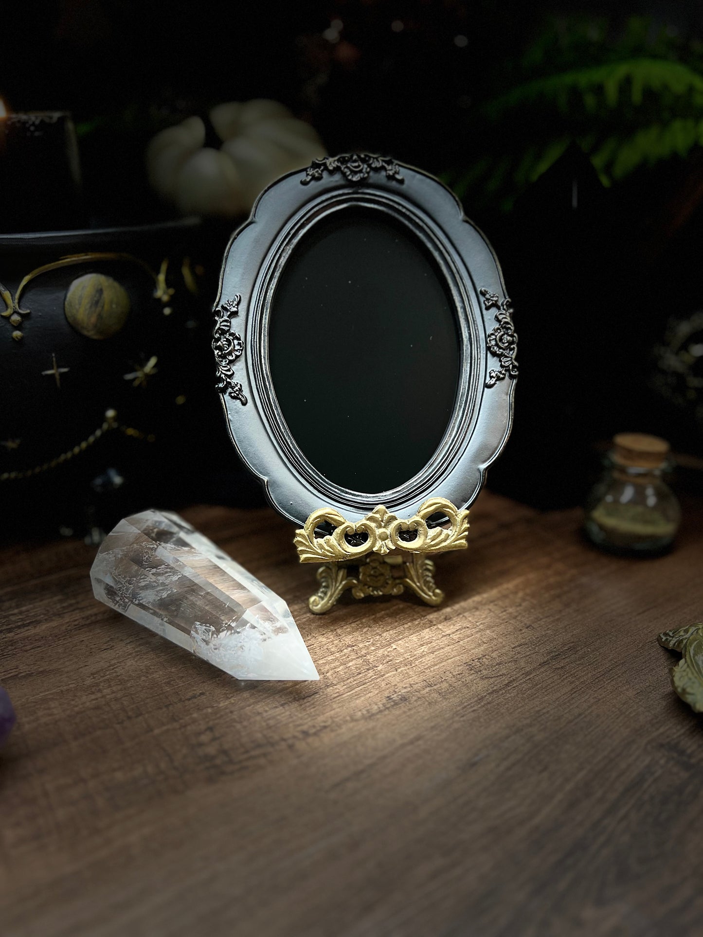 Oval Scrying Mirror Enchanted Mirror Charmed Mirror MM106