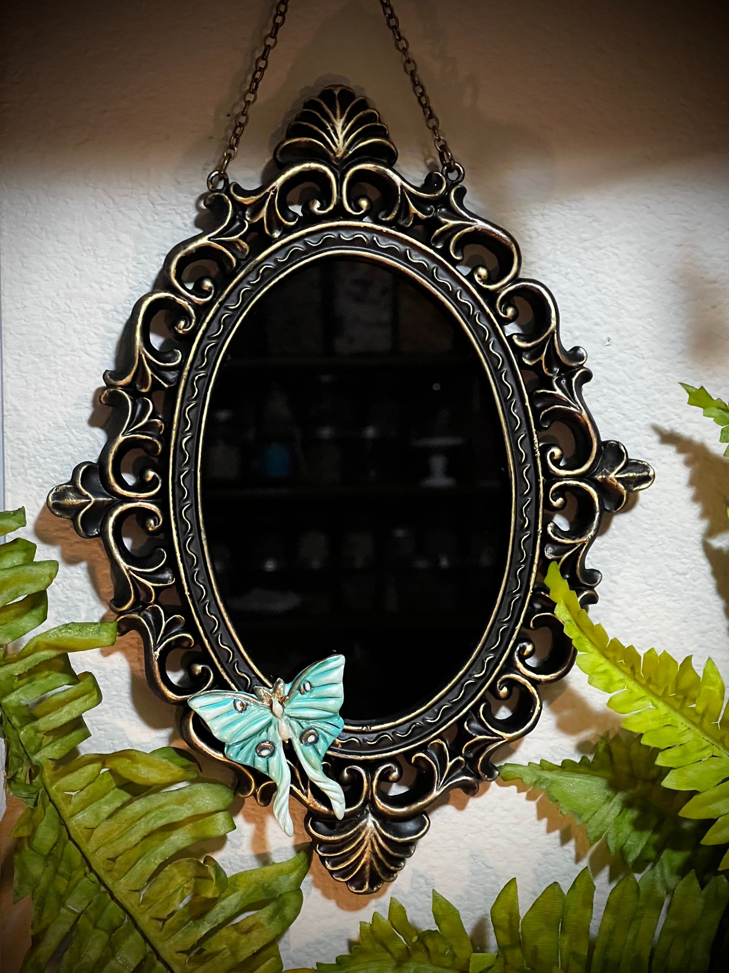 Luna Wall Hanging Scrying Mirror Enchanted Mirror Charmed Mirror MM100
