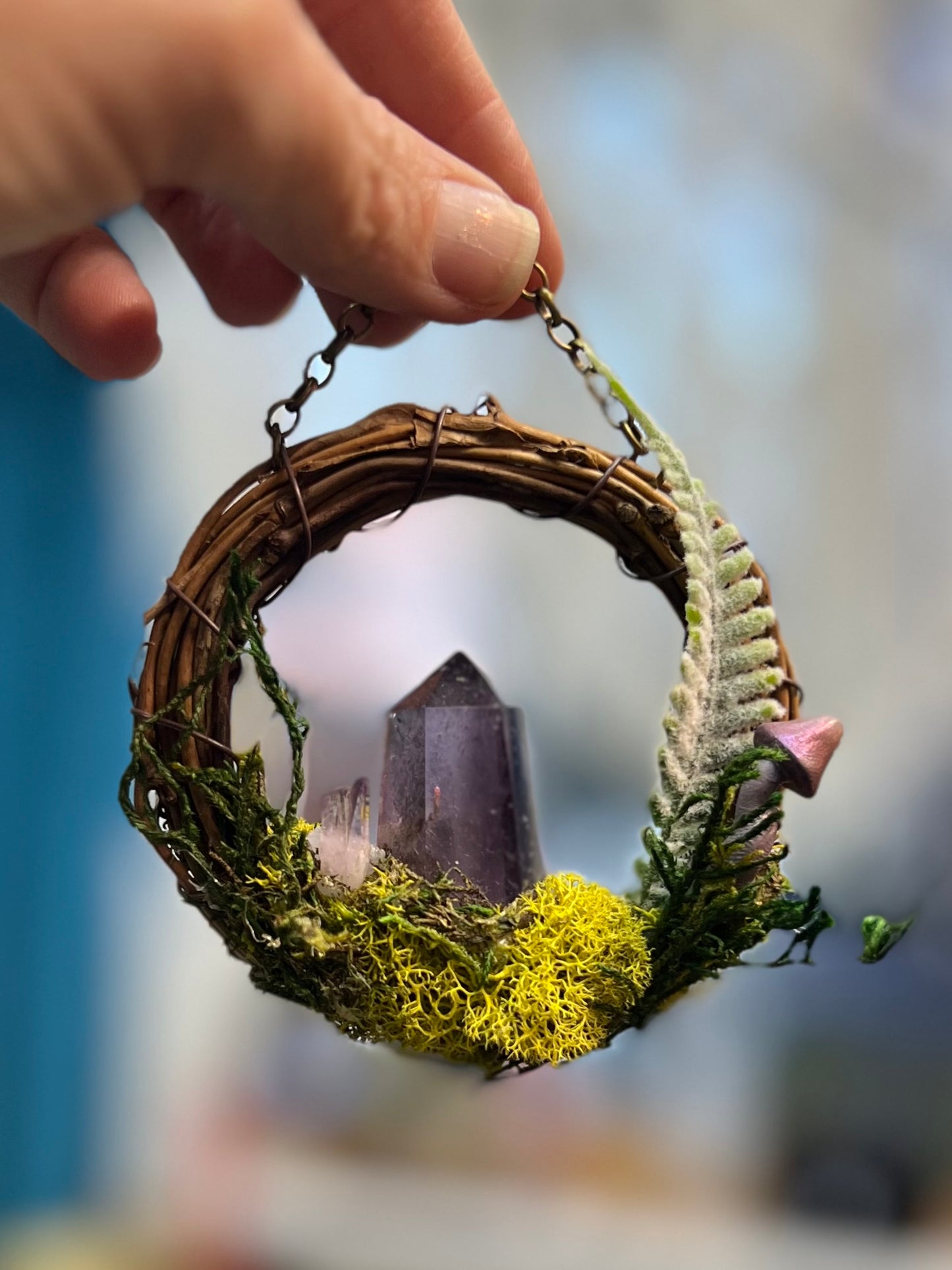 Crystal Moss Vera Cruz Amethyst Wreath