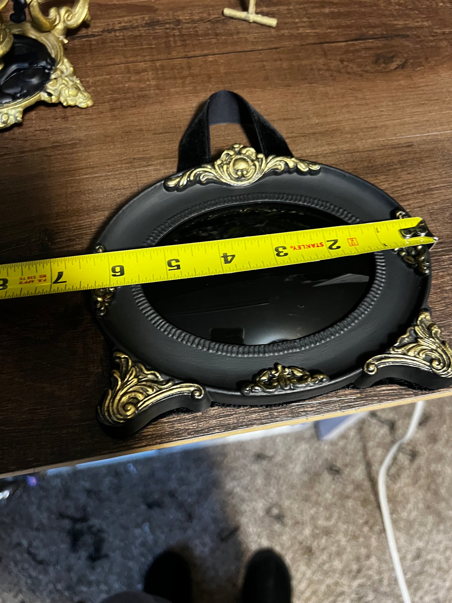 Convex Black Scrying Divination Mirror MM129