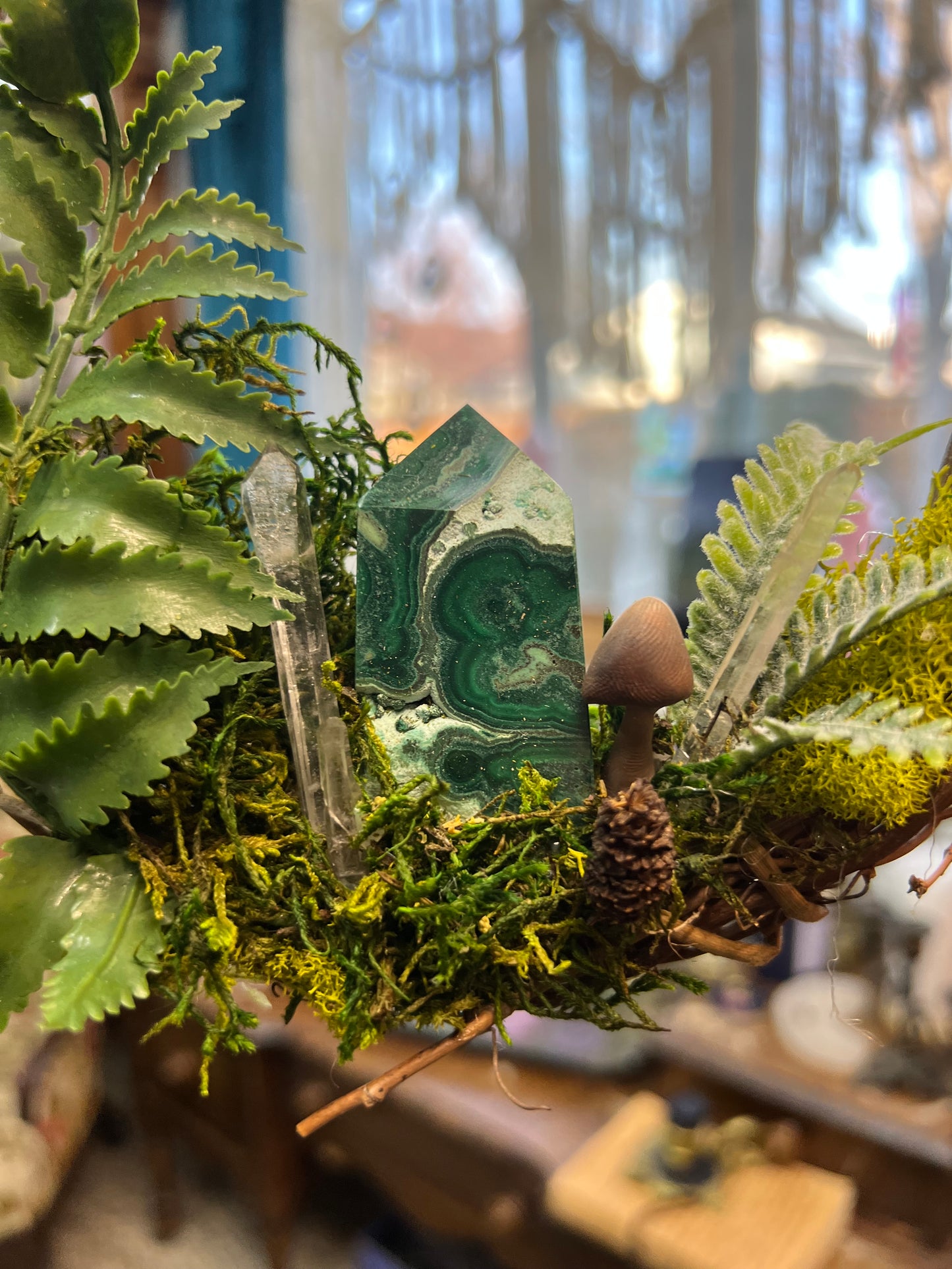 Crystal Moss Malachola Wreath