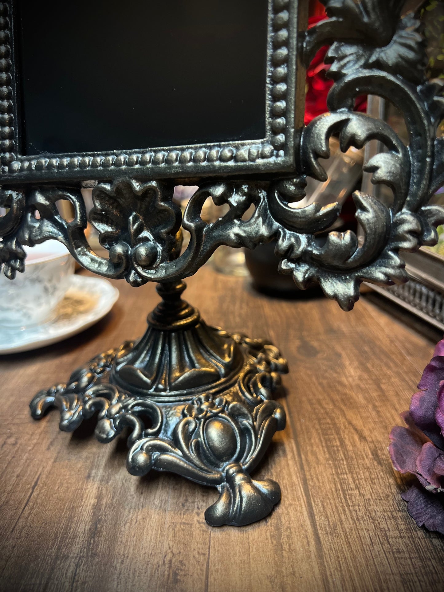 Victoria Scrying Mirror - Antique Tilt Square Glass Divination Mirror Witches Gothic Victorian Mirror MM112