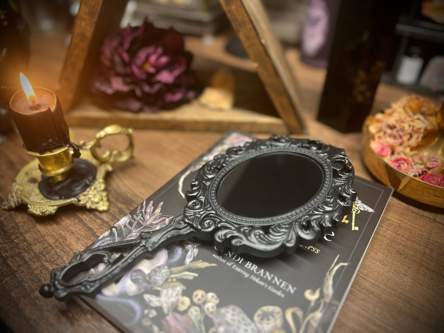 Guiding Light Hecate Handheld Divination Scrying Mirror MM119