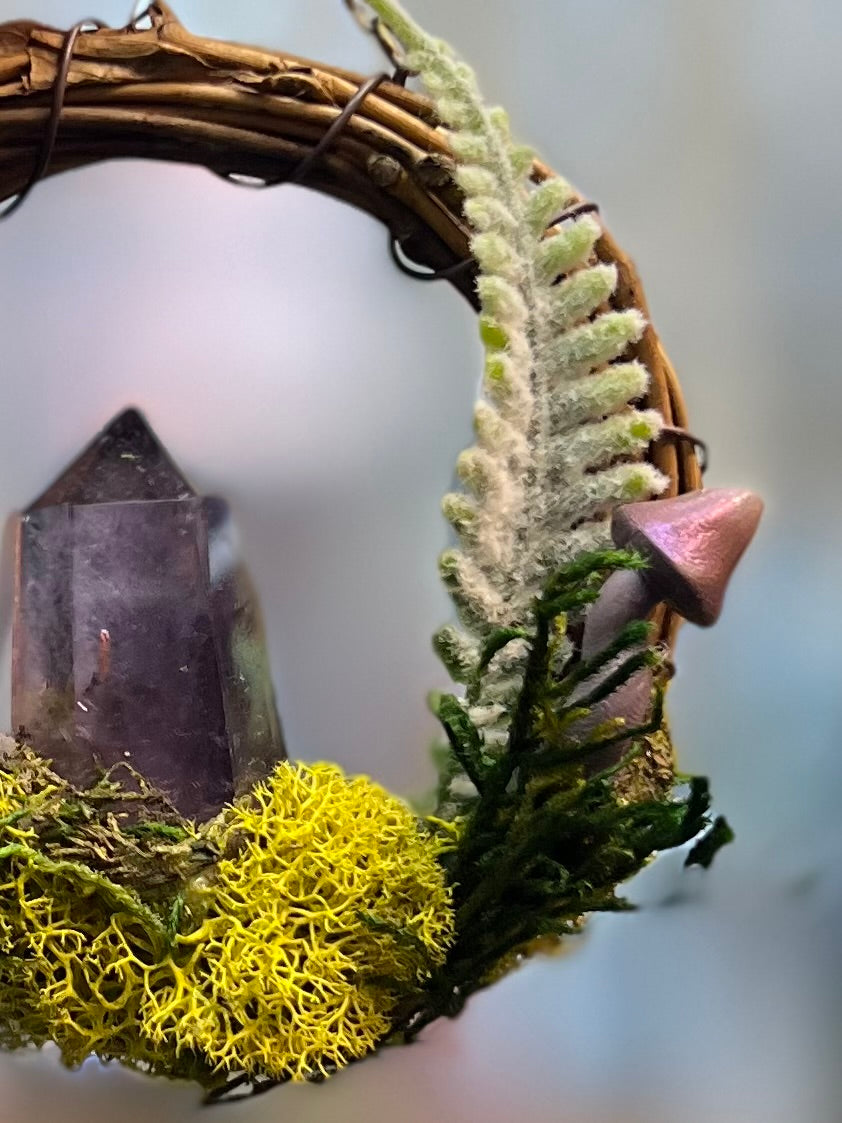 Crystal Moss Vera Cruz Amethyst Wreath