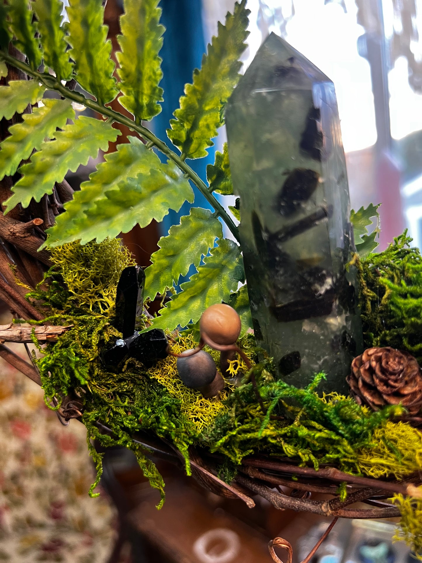 Crystal Moss Prehnite Wreath