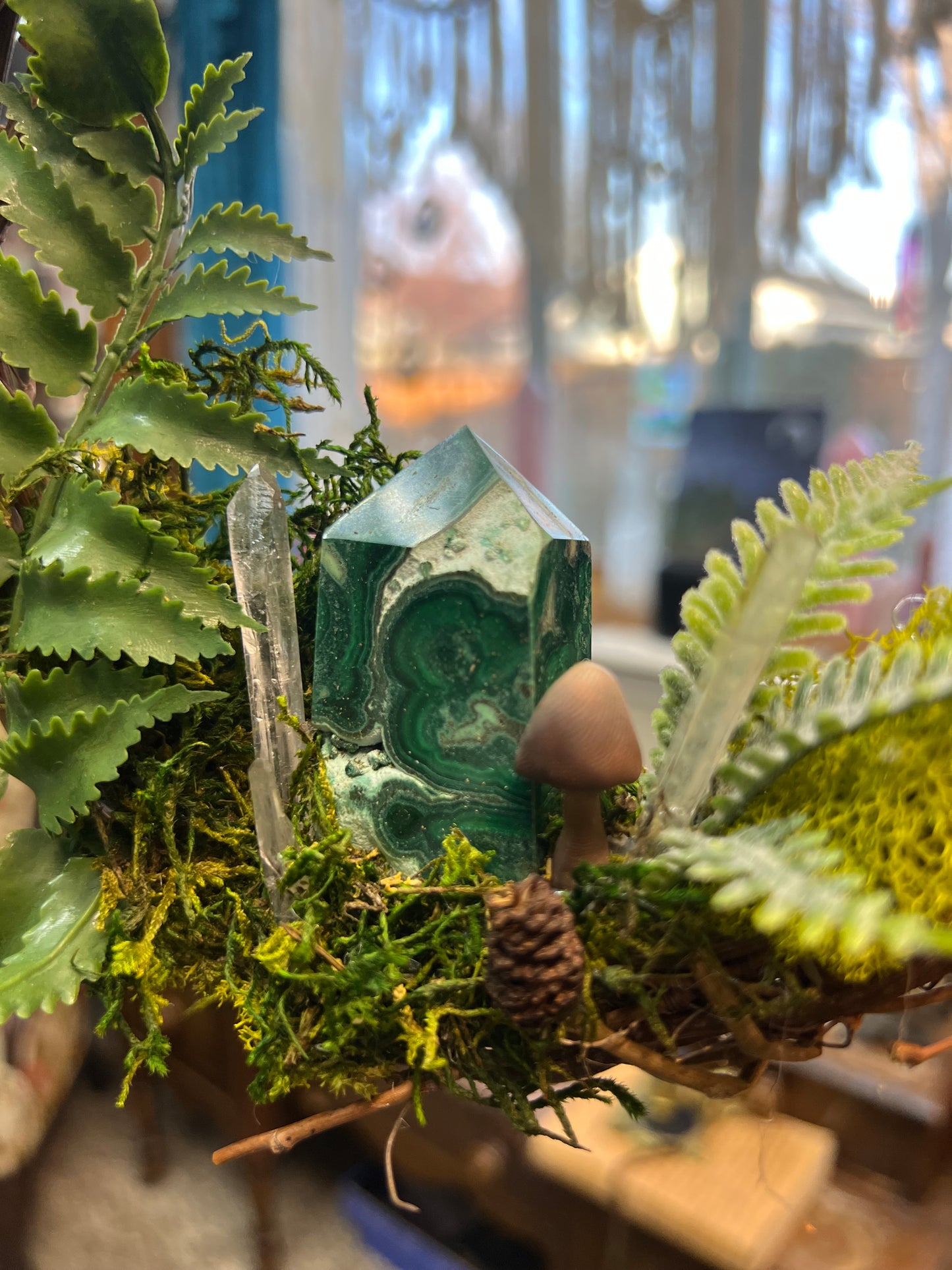 Crystal Moss Malachola Wreath