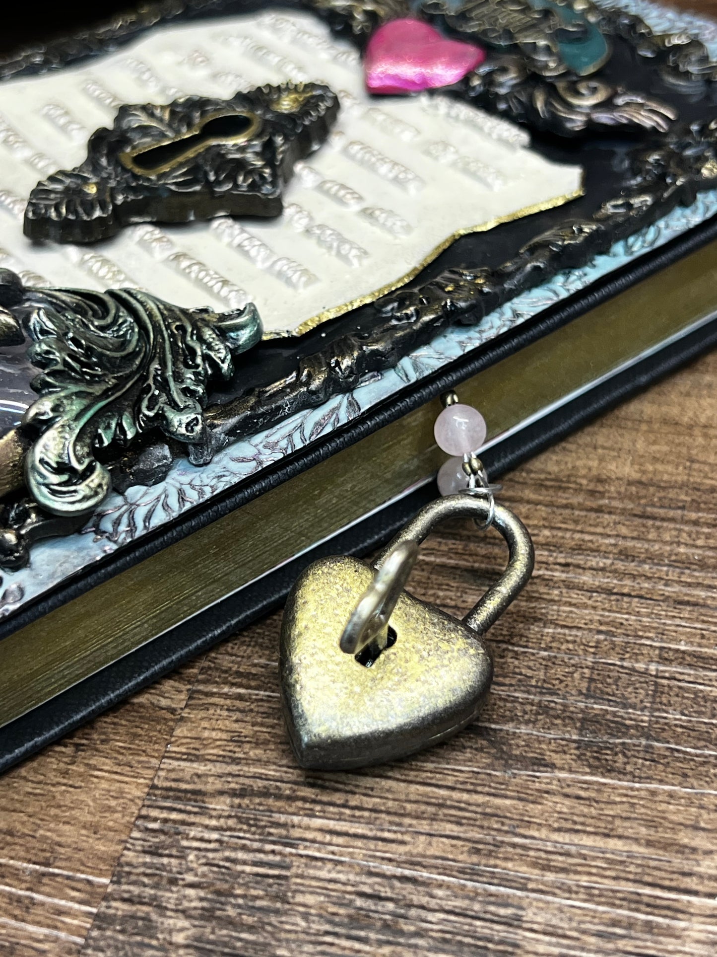 Taurus Locking Journal- Handcrafted Hardcover Blank Book of Shadows Grimoire