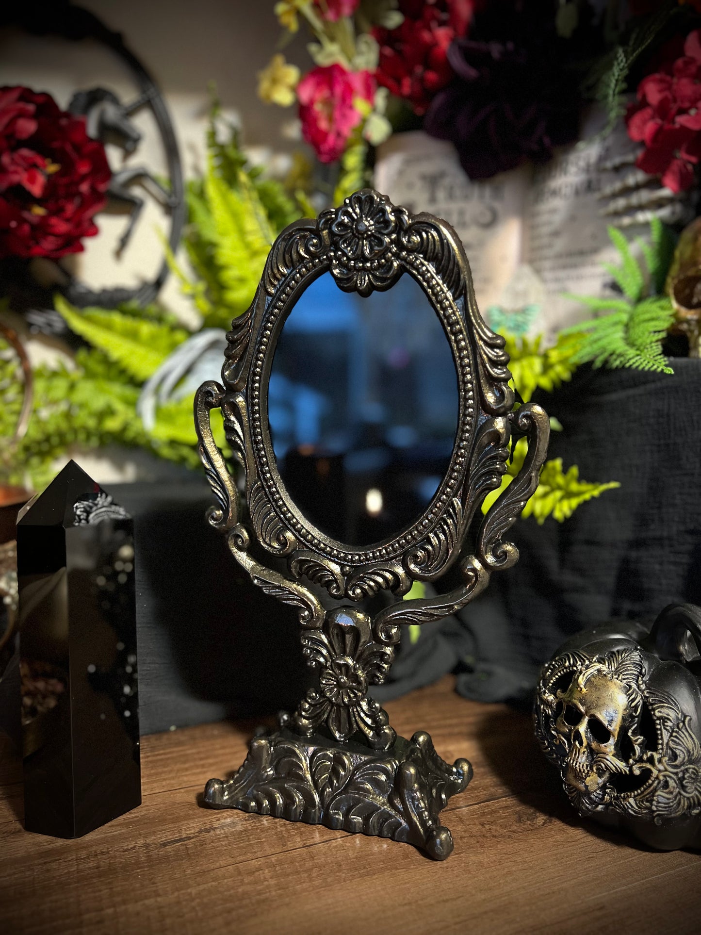 Dream Weaver Black Scrying Divination Mirror MM128