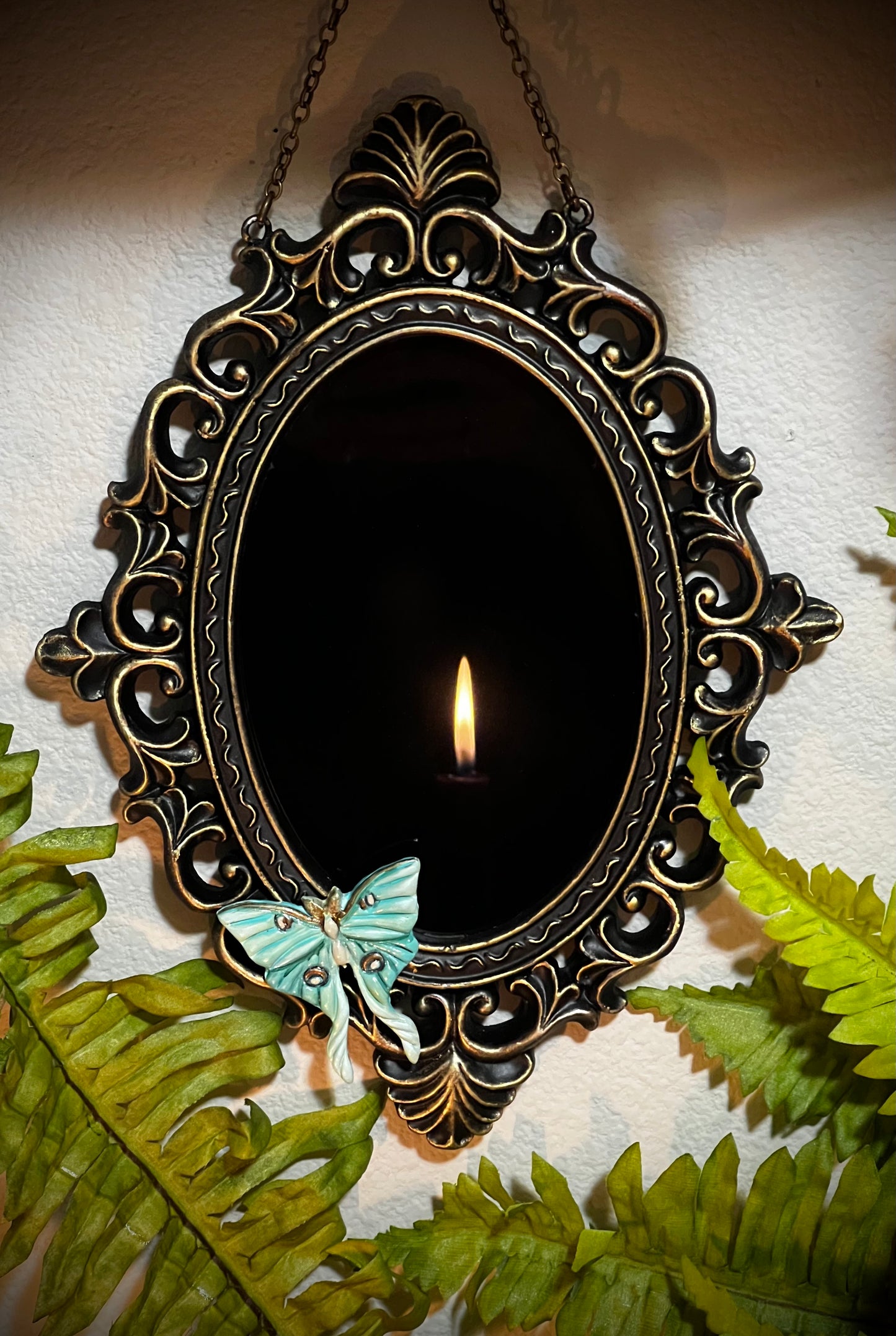 Luna Wall Hanging Scrying Mirror Enchanted Mirror Charmed Mirror MM100