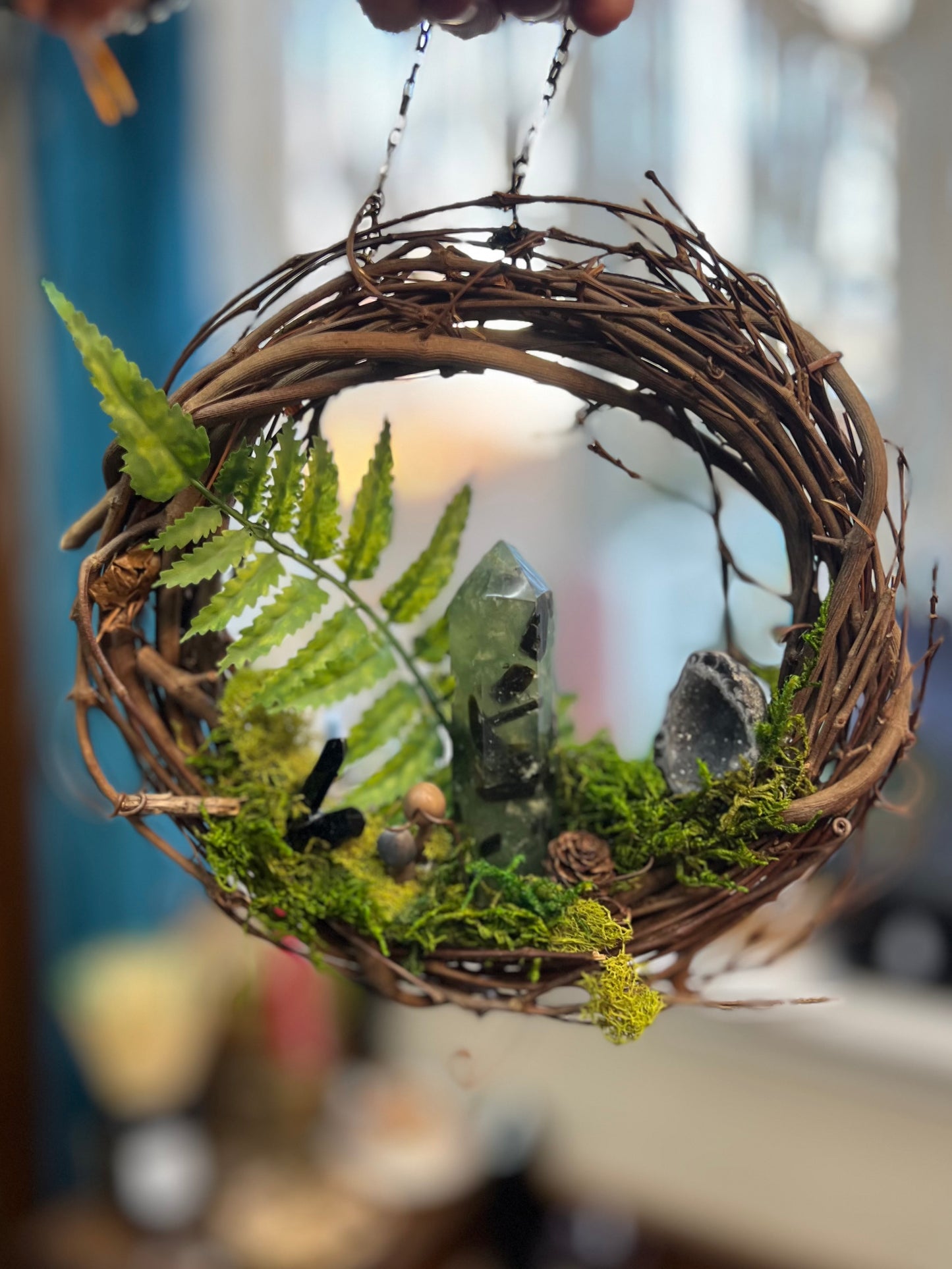 Crystal Moss Prehnite Wreath