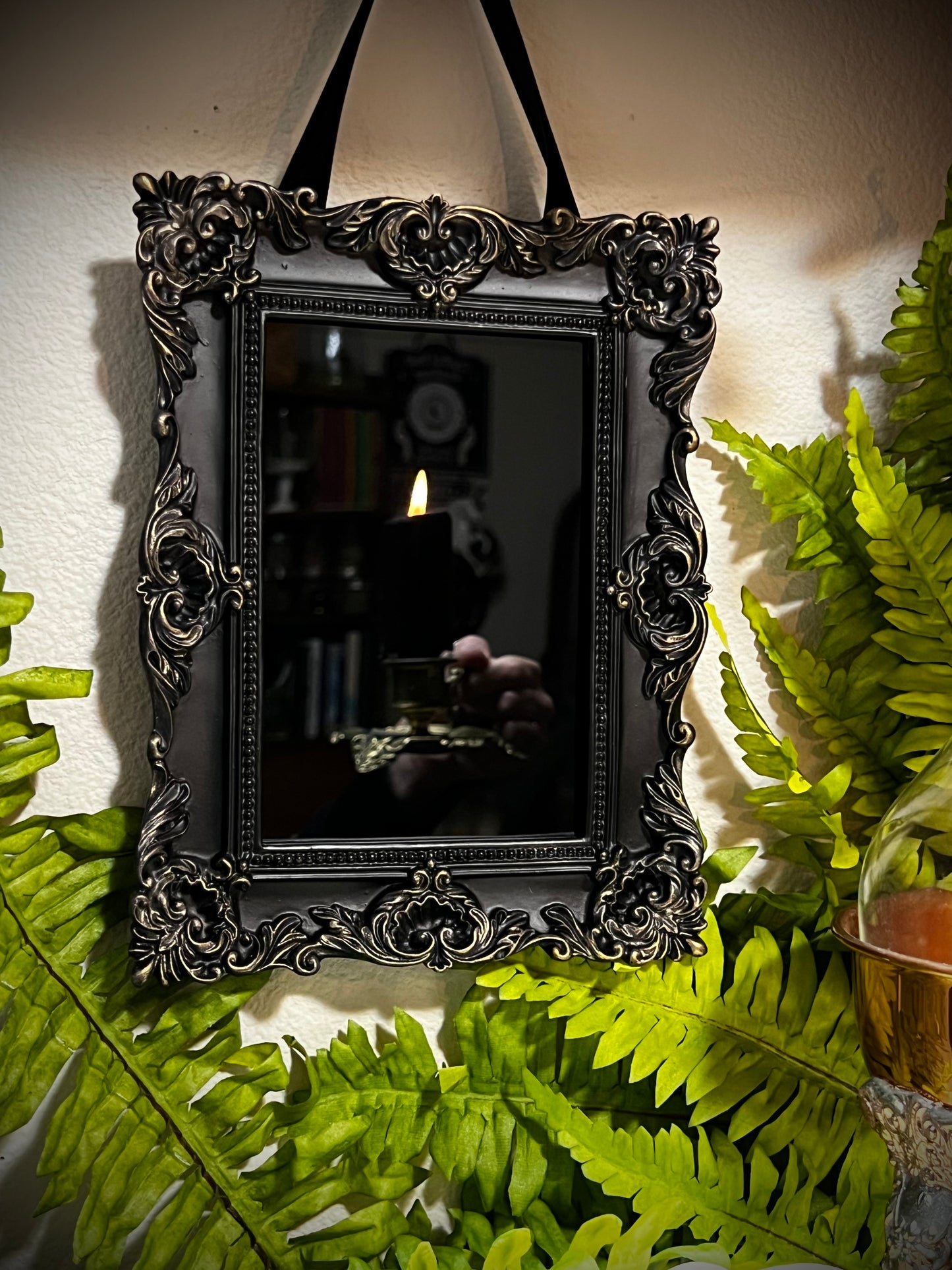 SOLD Wall Hanging Scrying Mirror Enchanted Mirror Charmed Mirror BB1294