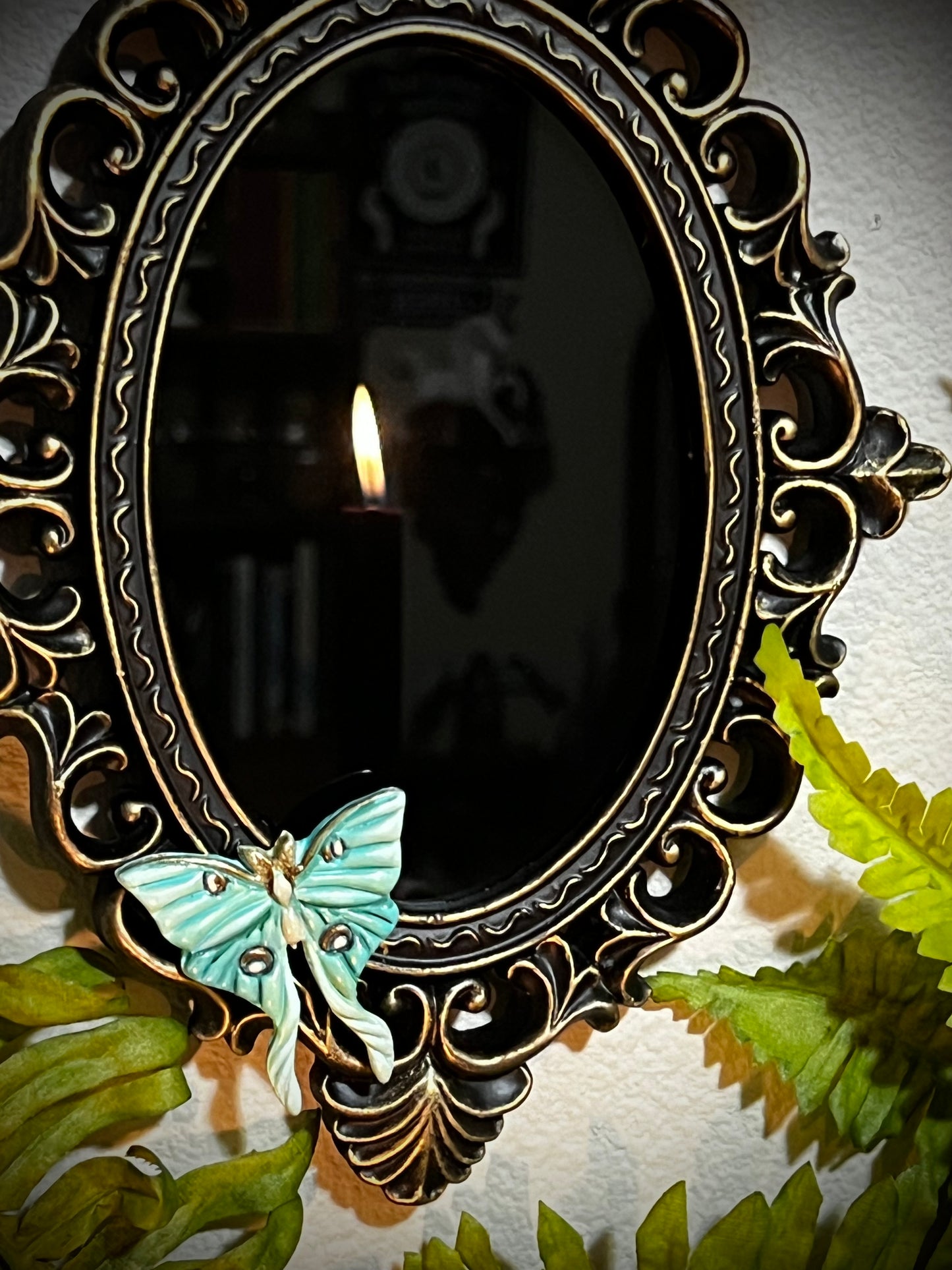 Luna Wall Hanging Scrying Mirror Enchanted Mirror Charmed Mirror MM100