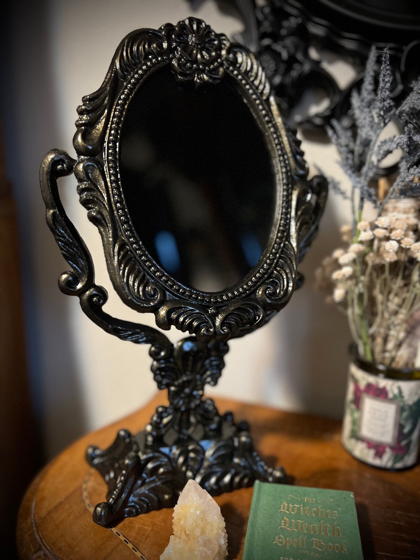 Dream Weaver Black Scrying Divination Mirror MM128
