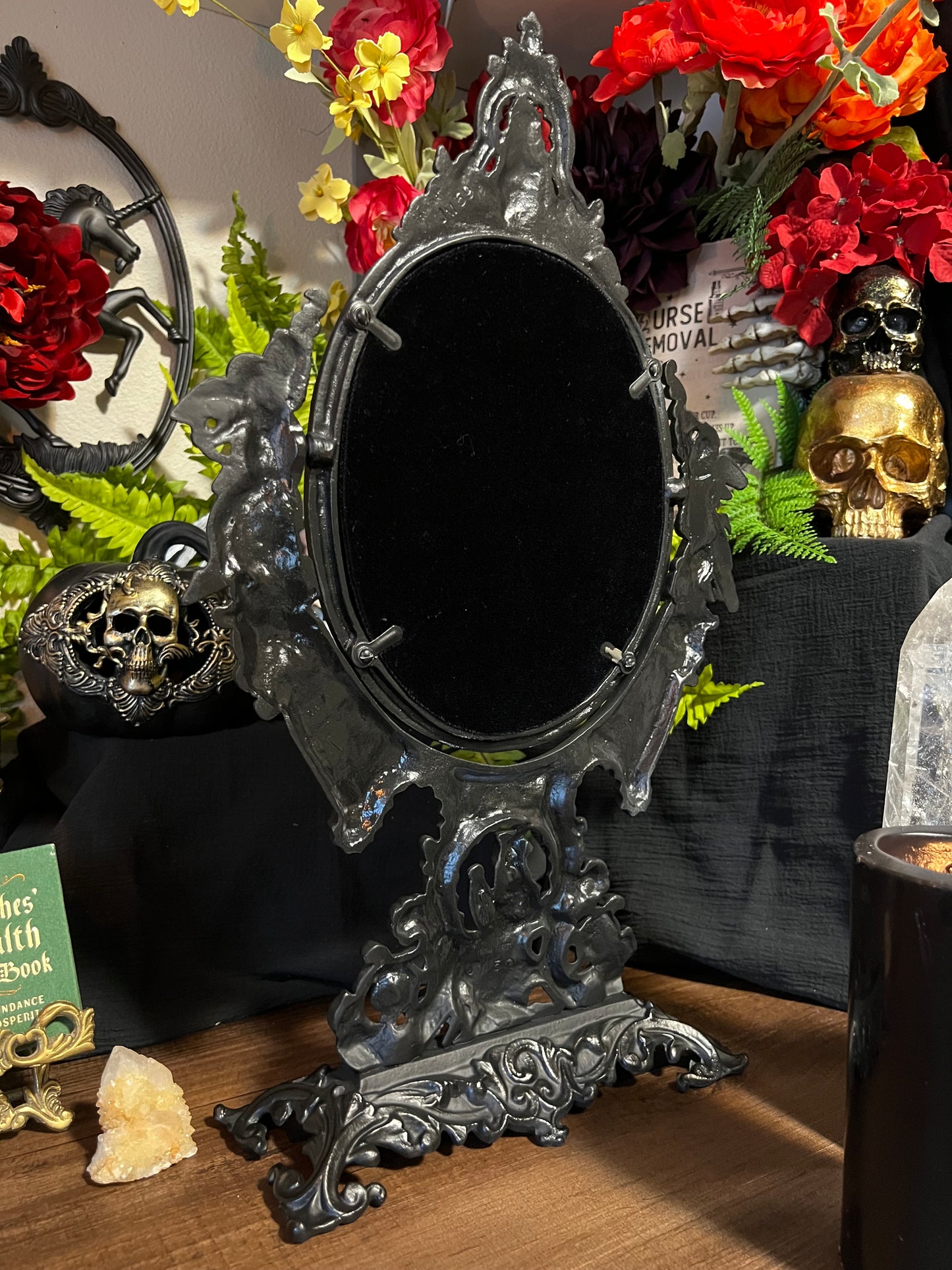 Oracle - Heirloom Black Scrying Divination Mirror MM130