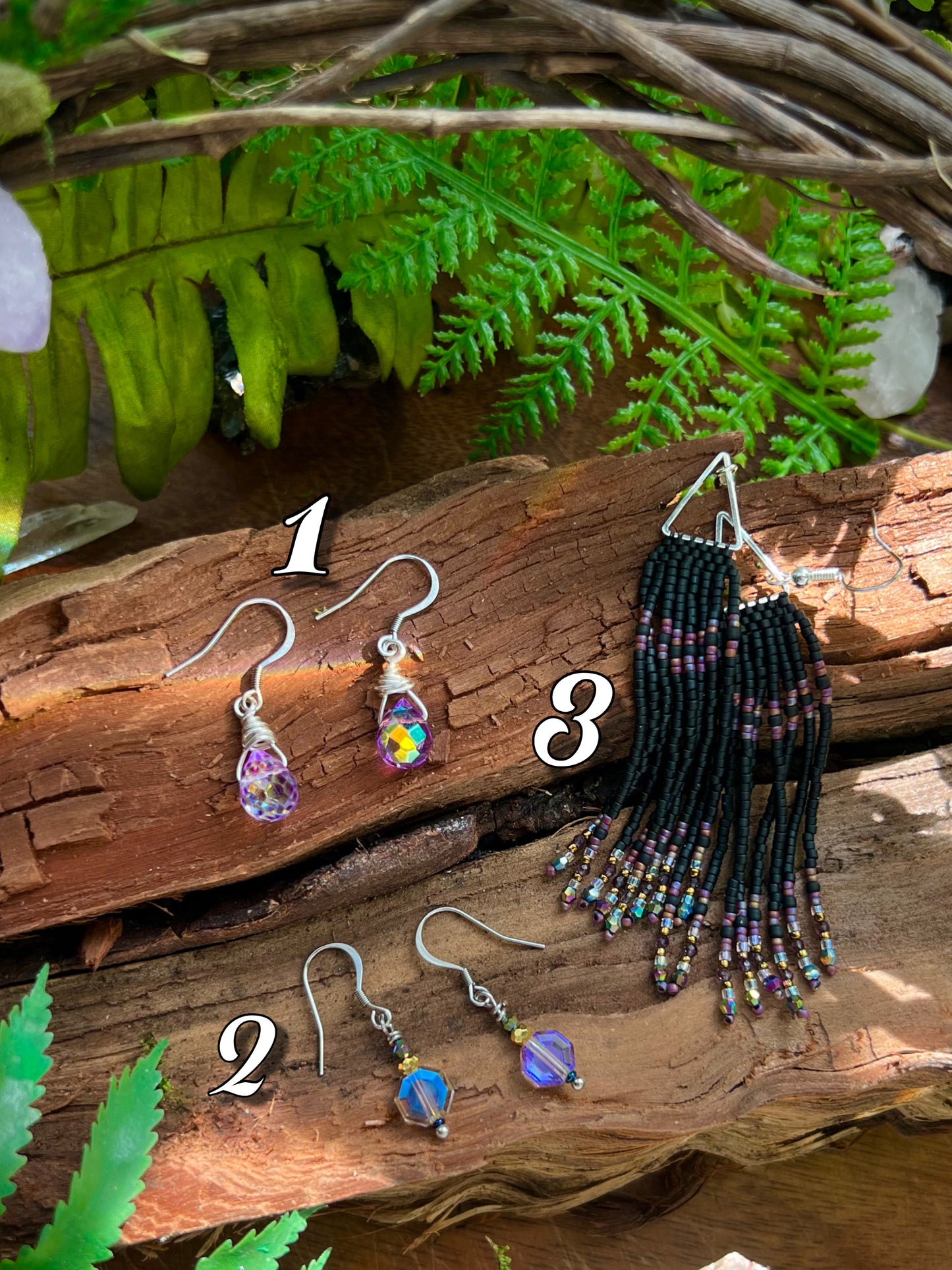 Moonlit Dreams Iridescent Aurora Crystal Earrings