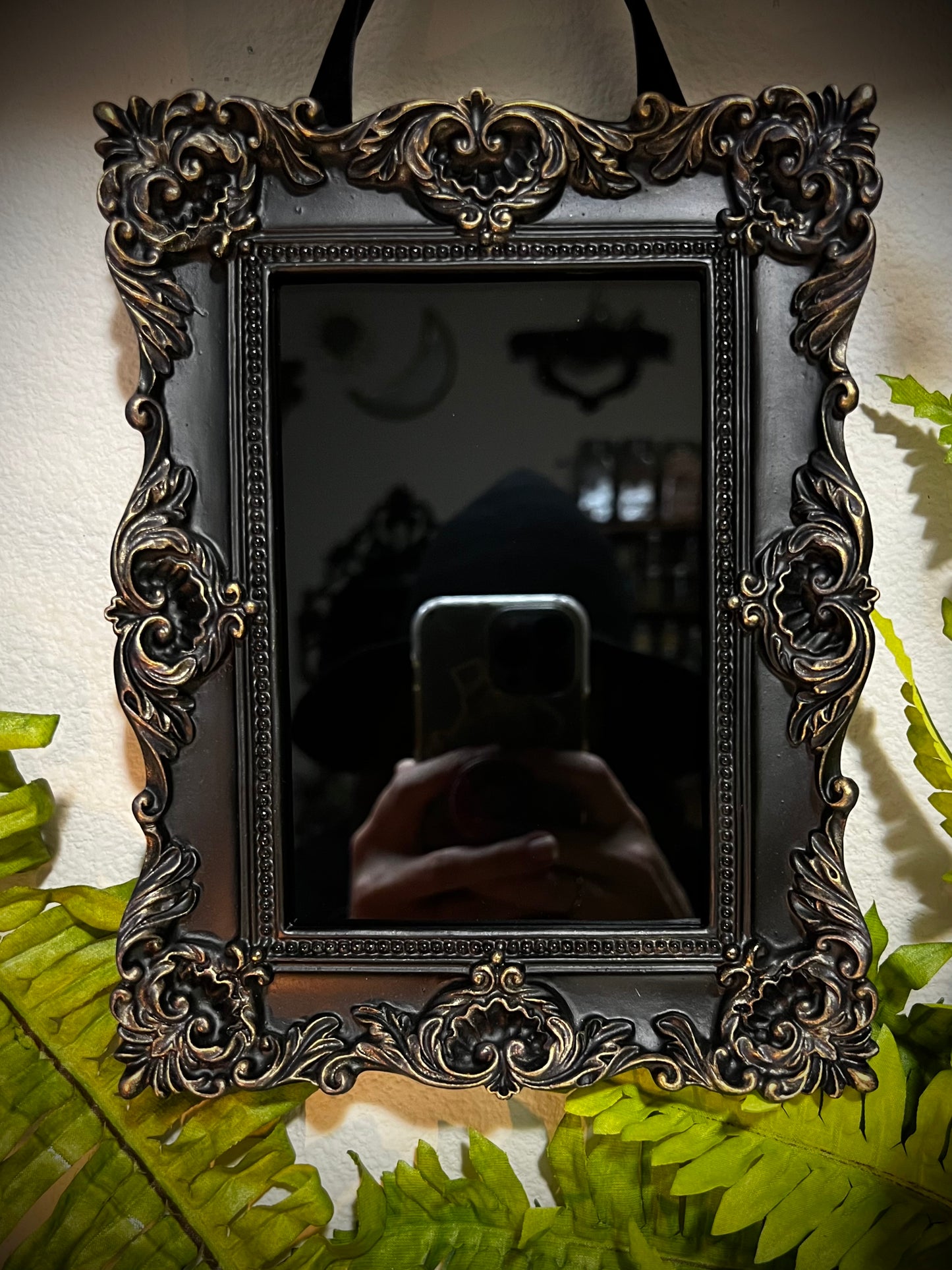 SOLD Wall Hanging Scrying Mirror Enchanted Mirror Charmed Mirror BB1294