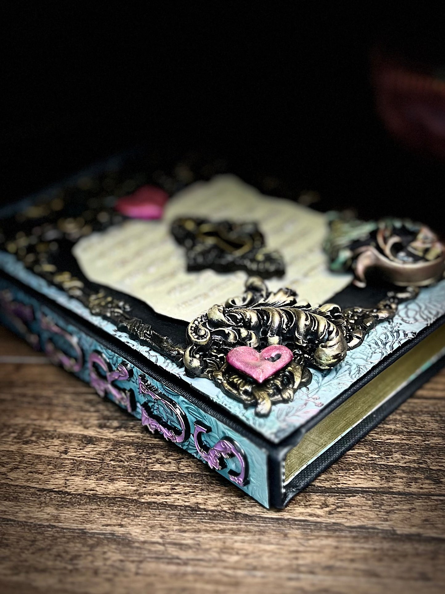 Taurus Locking Journal- Handcrafted Hardcover Blank Book of Shadows Grimoire