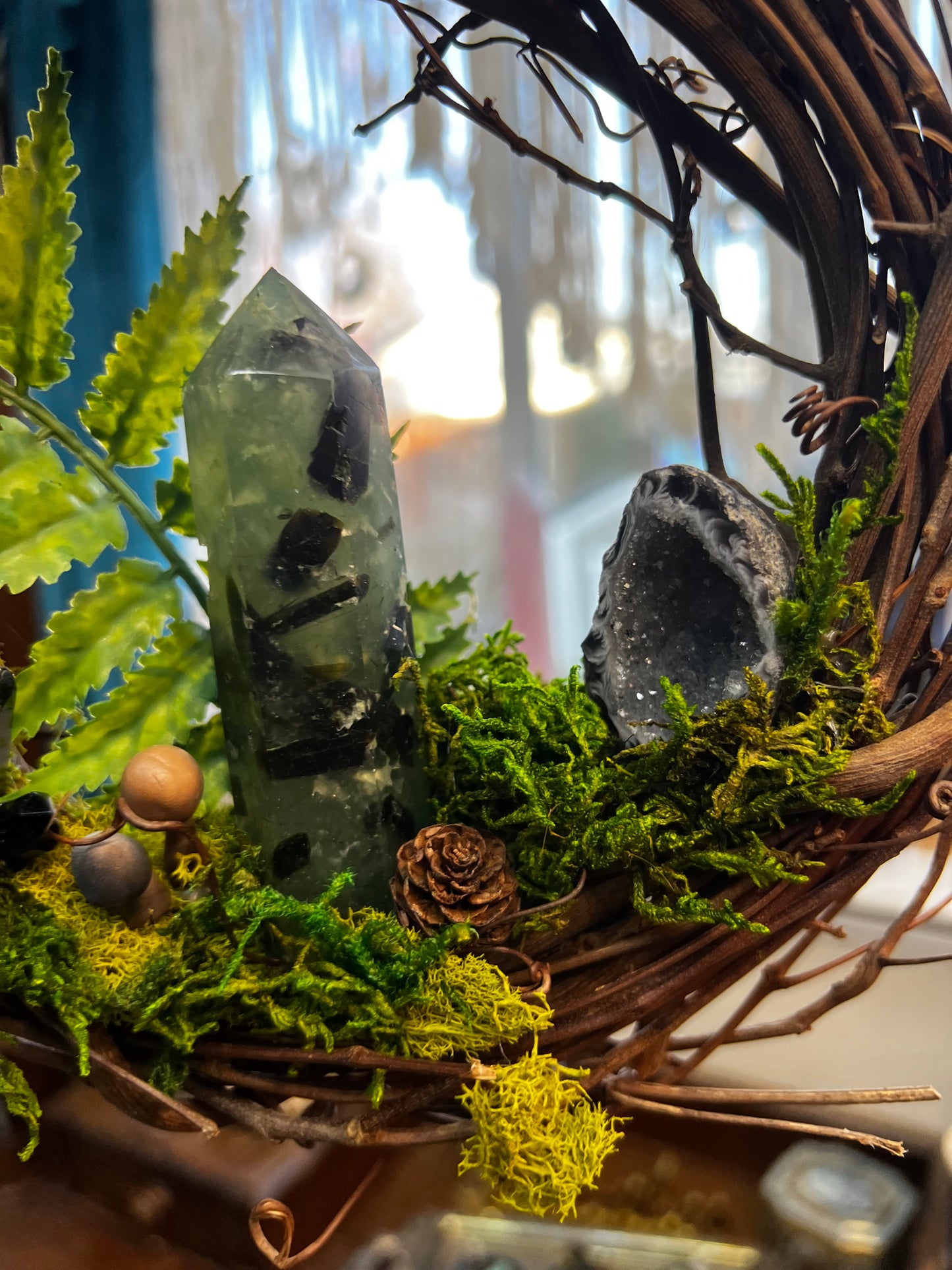 Crystal Moss Prehnite Wreath