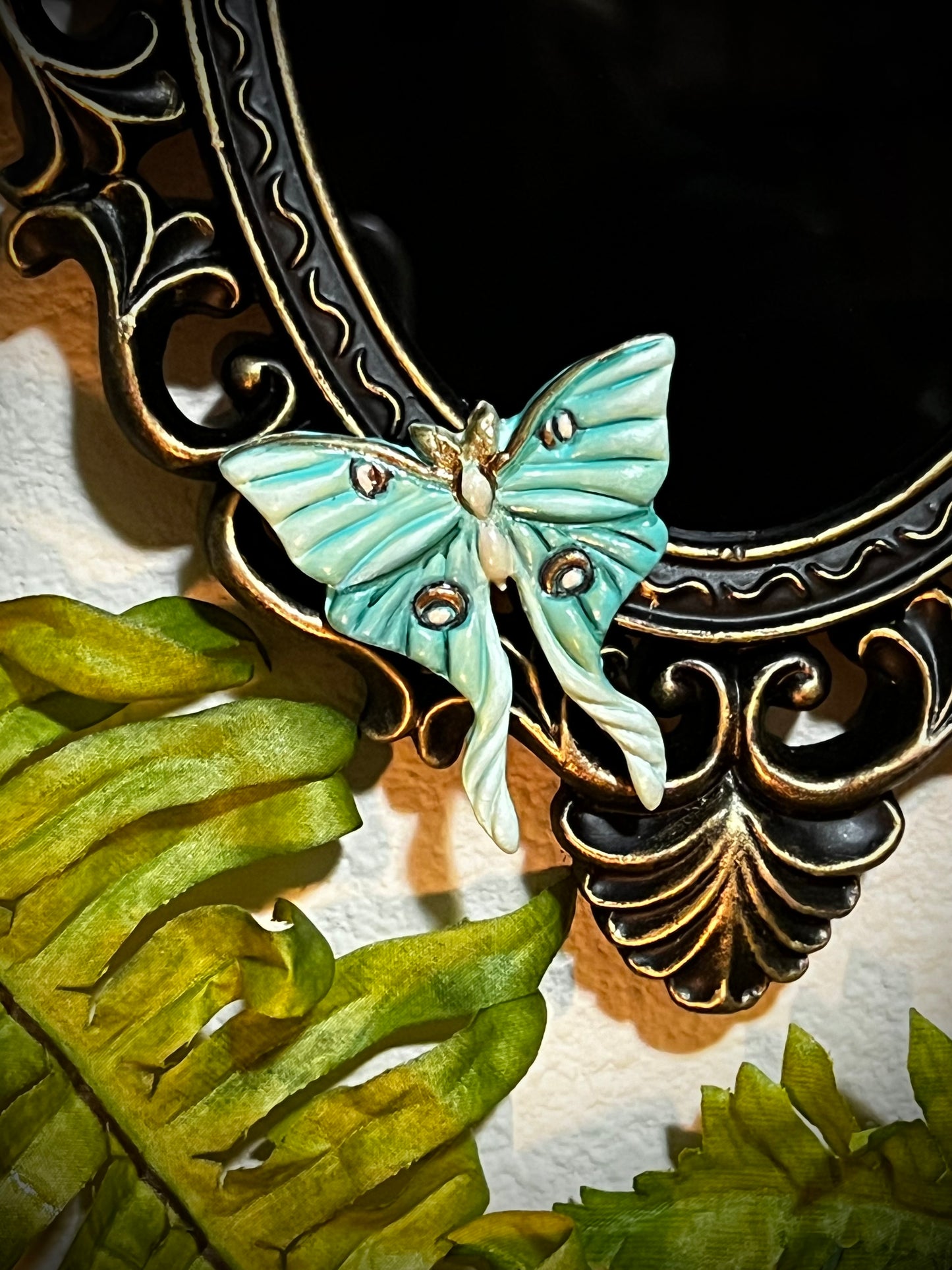 Luna Wall Hanging Scrying Mirror Enchanted Mirror Charmed Mirror MM100