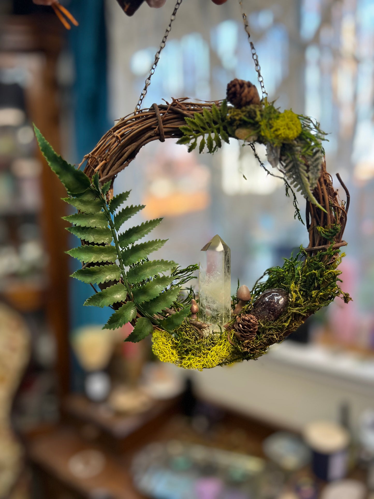 Crystal Moss Citrine Wreath