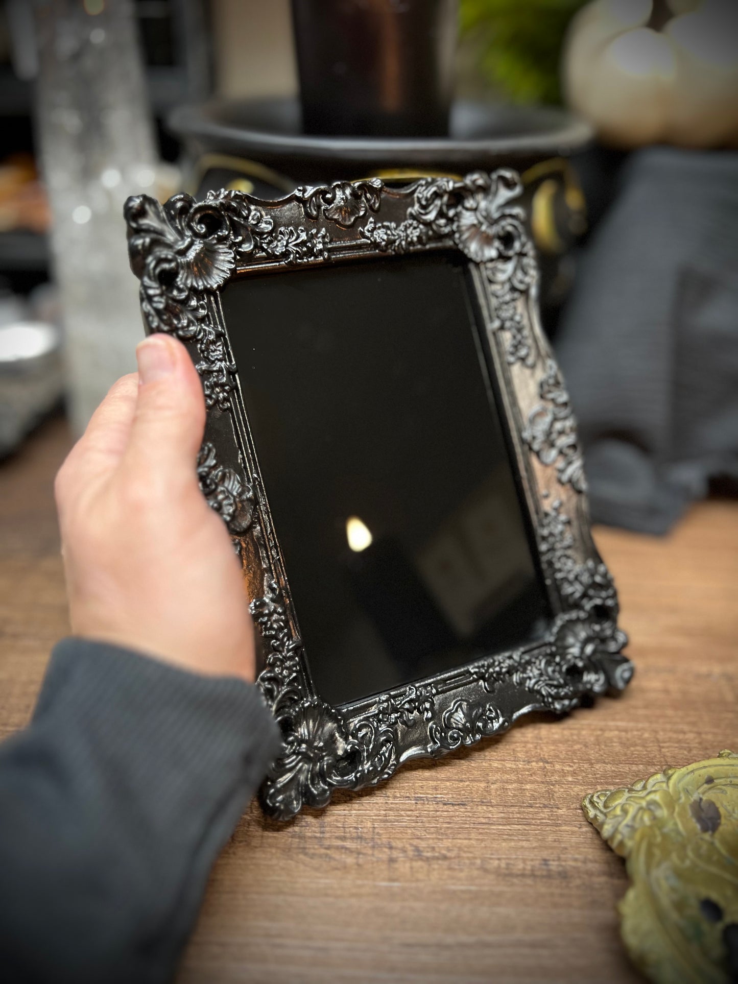 Wall Hanging Scrying Mirror Enchantment Mirror Charmed Mirror MM114
