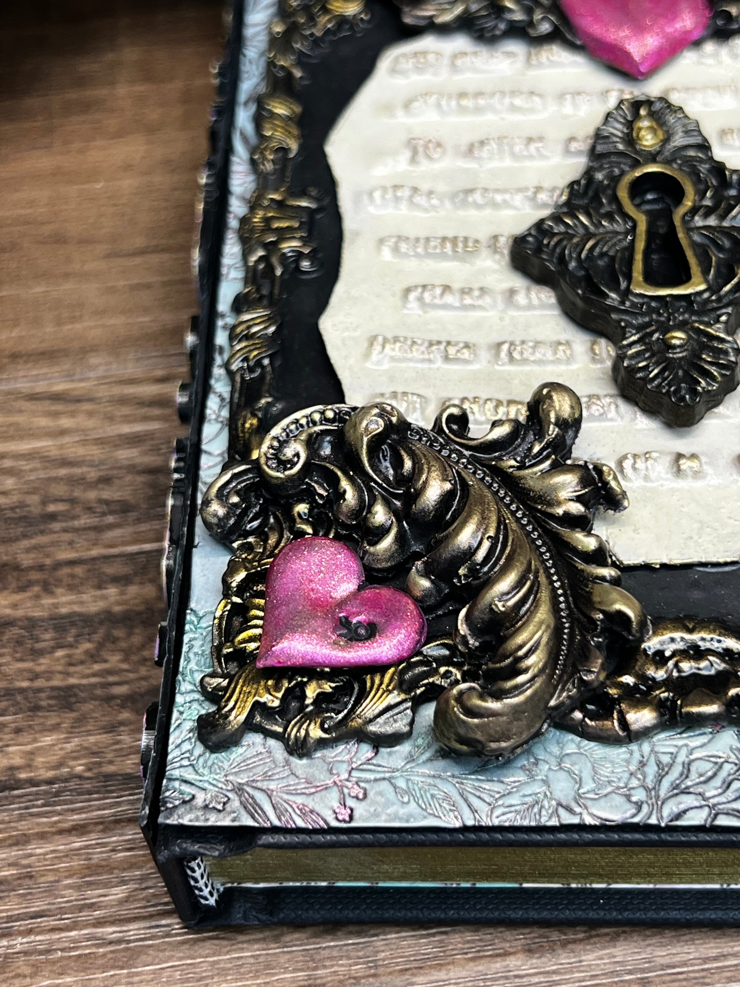 Taurus Locking Journal- Handcrafted Hardcover Blank Book of Shadows Grimoire