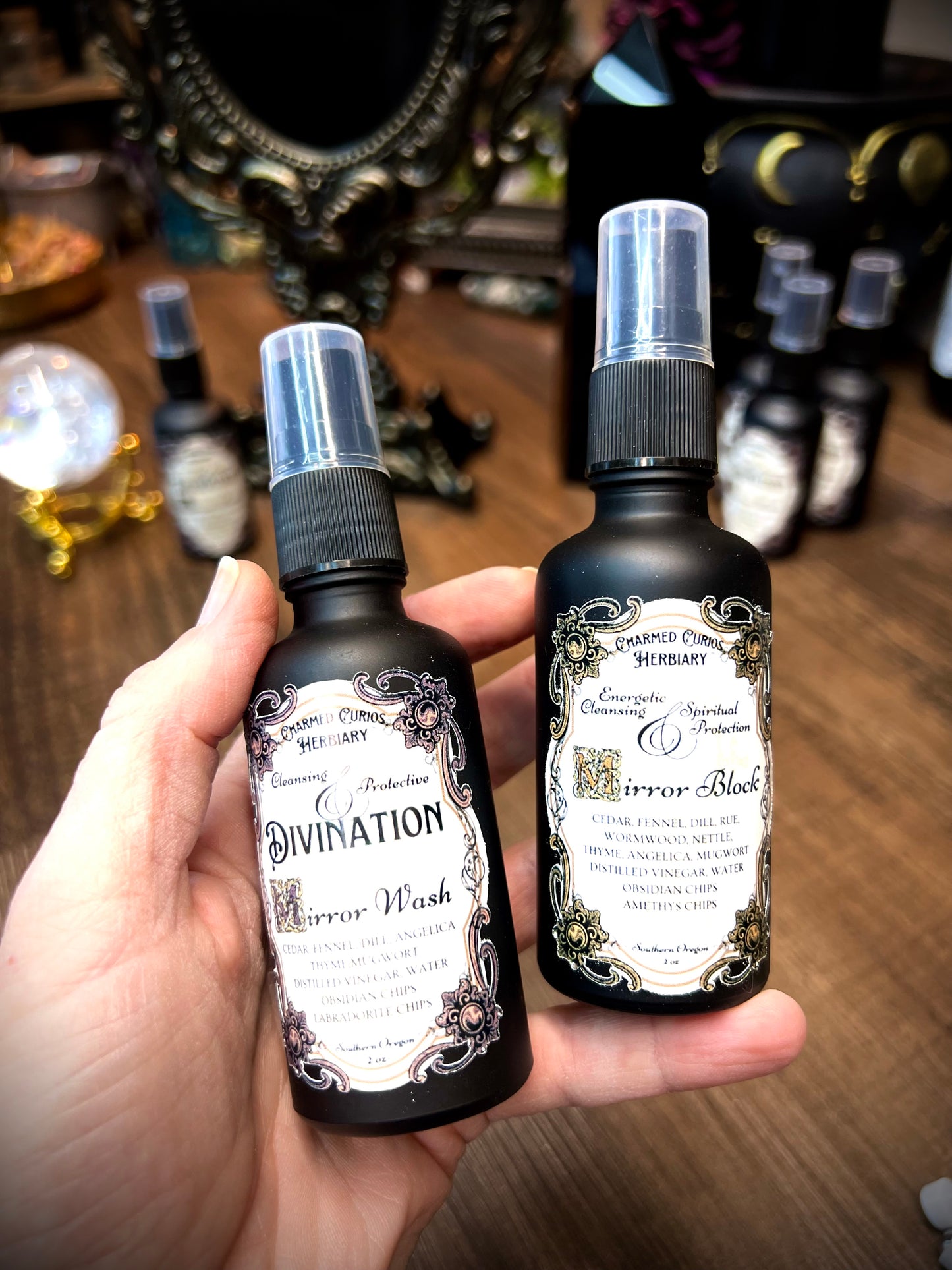 Set Mirror Block & Divination Mirror Wash
