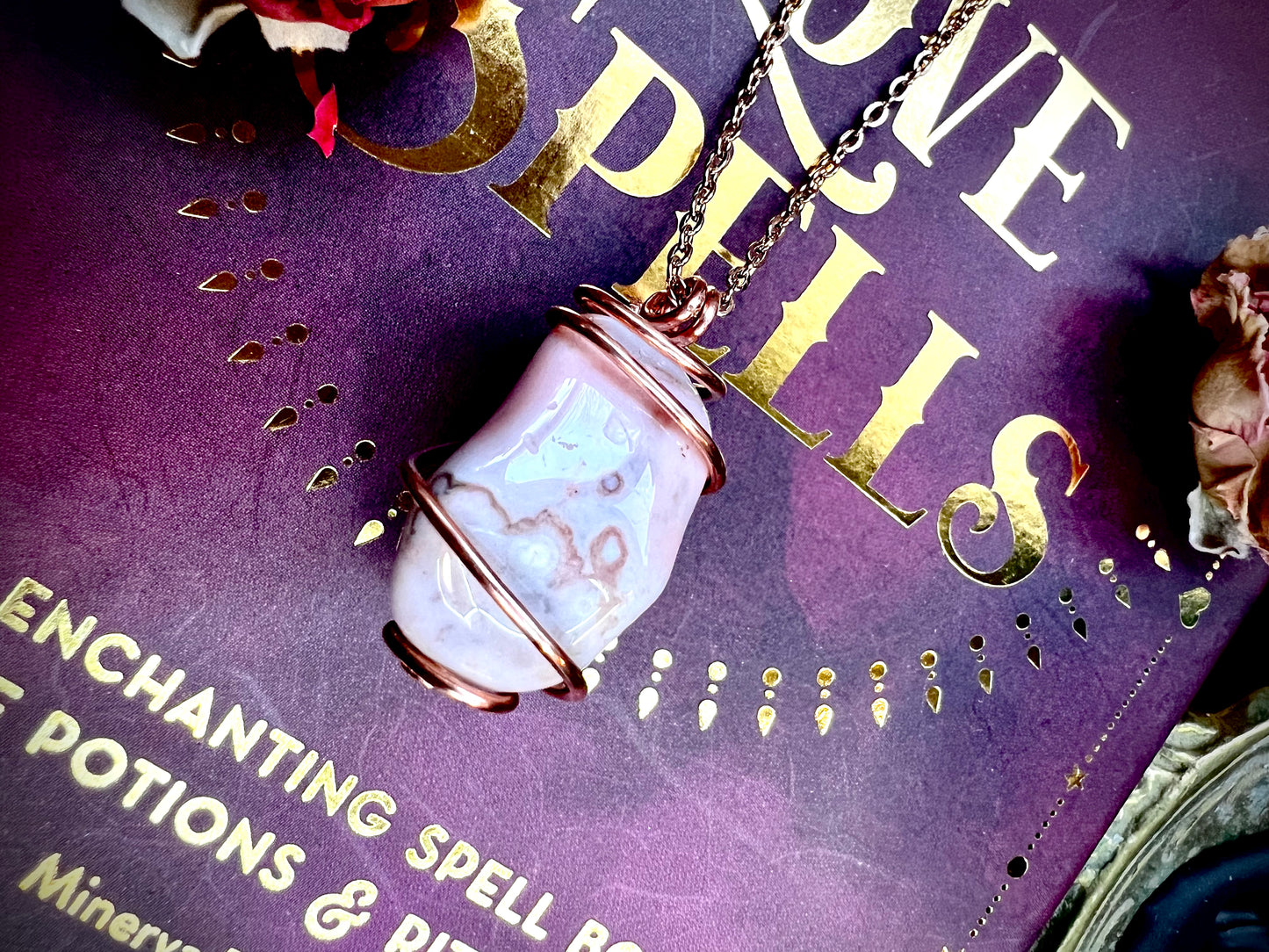 Love Rocks Copper Wrapped Botswana Agate