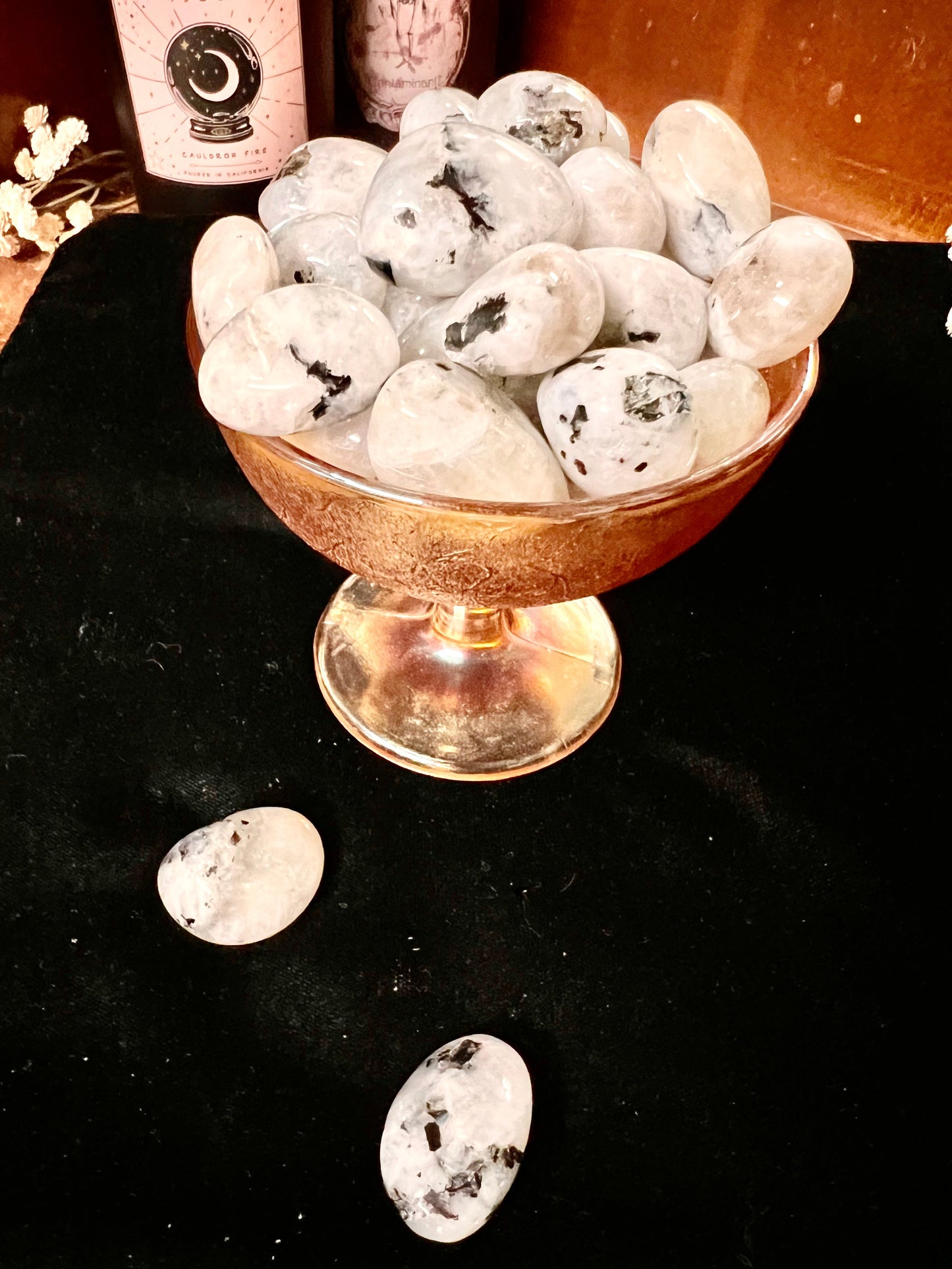 Rainbow Moonstone Tumbles