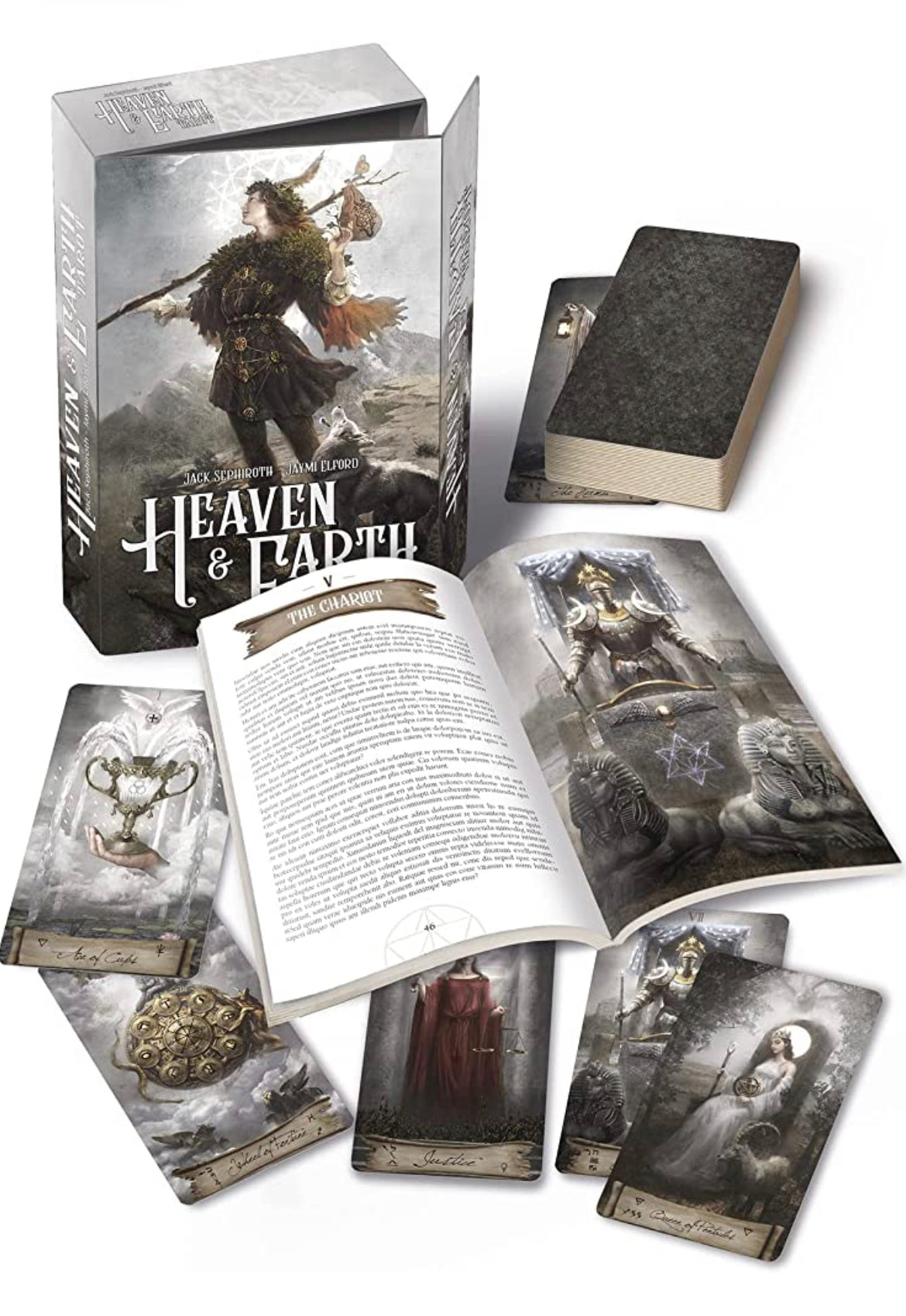 Heaven and Earth Tarot with Full Color 166 pg Book