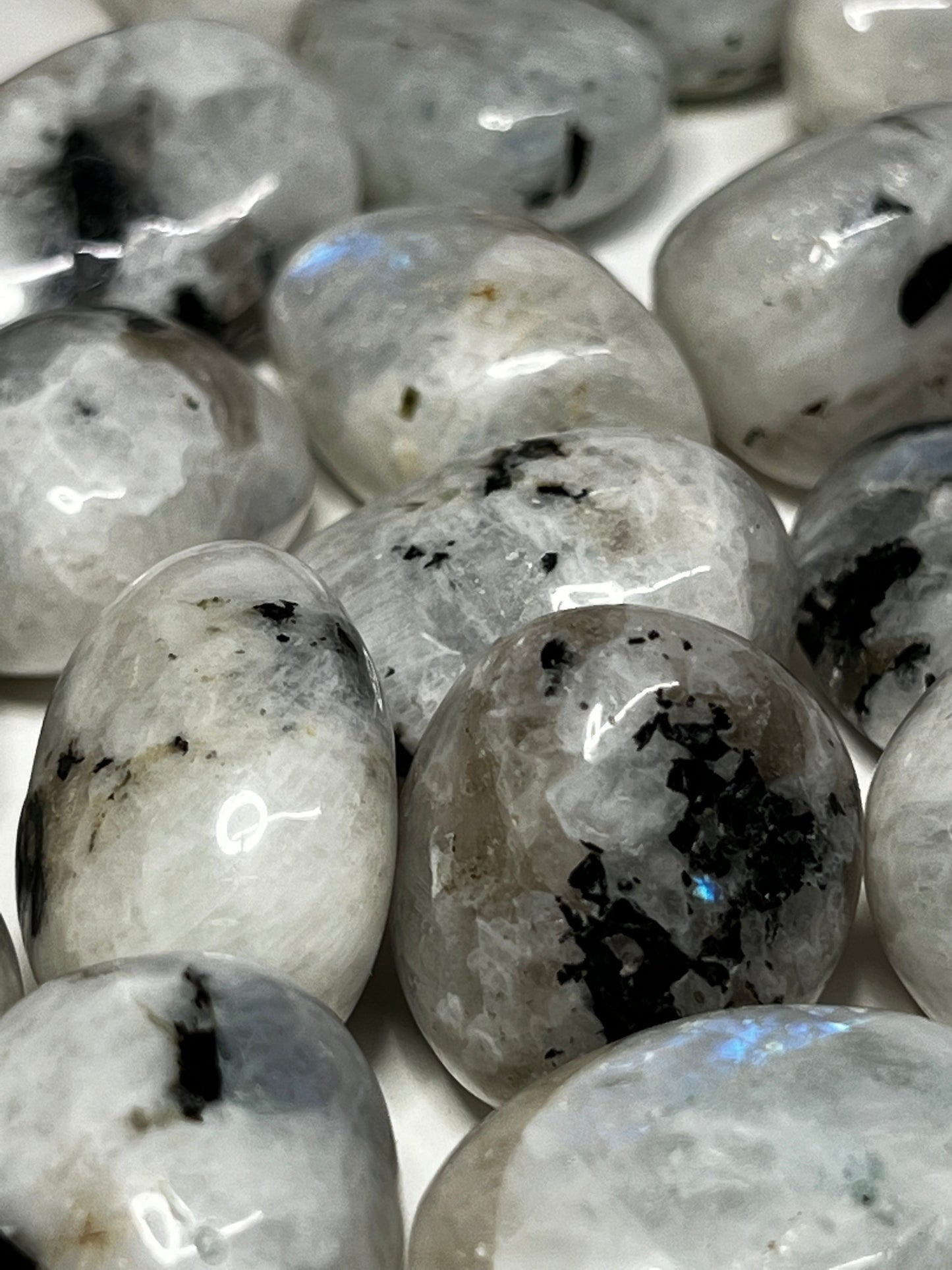 Rainbow Moonstone Tumbles