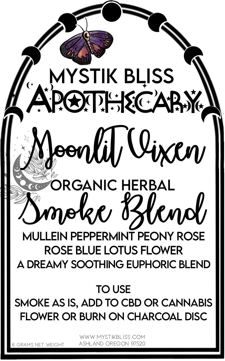 ✨ Restocked ✨Moonlit Vixen ~ Organic Herbal Smoke Blend