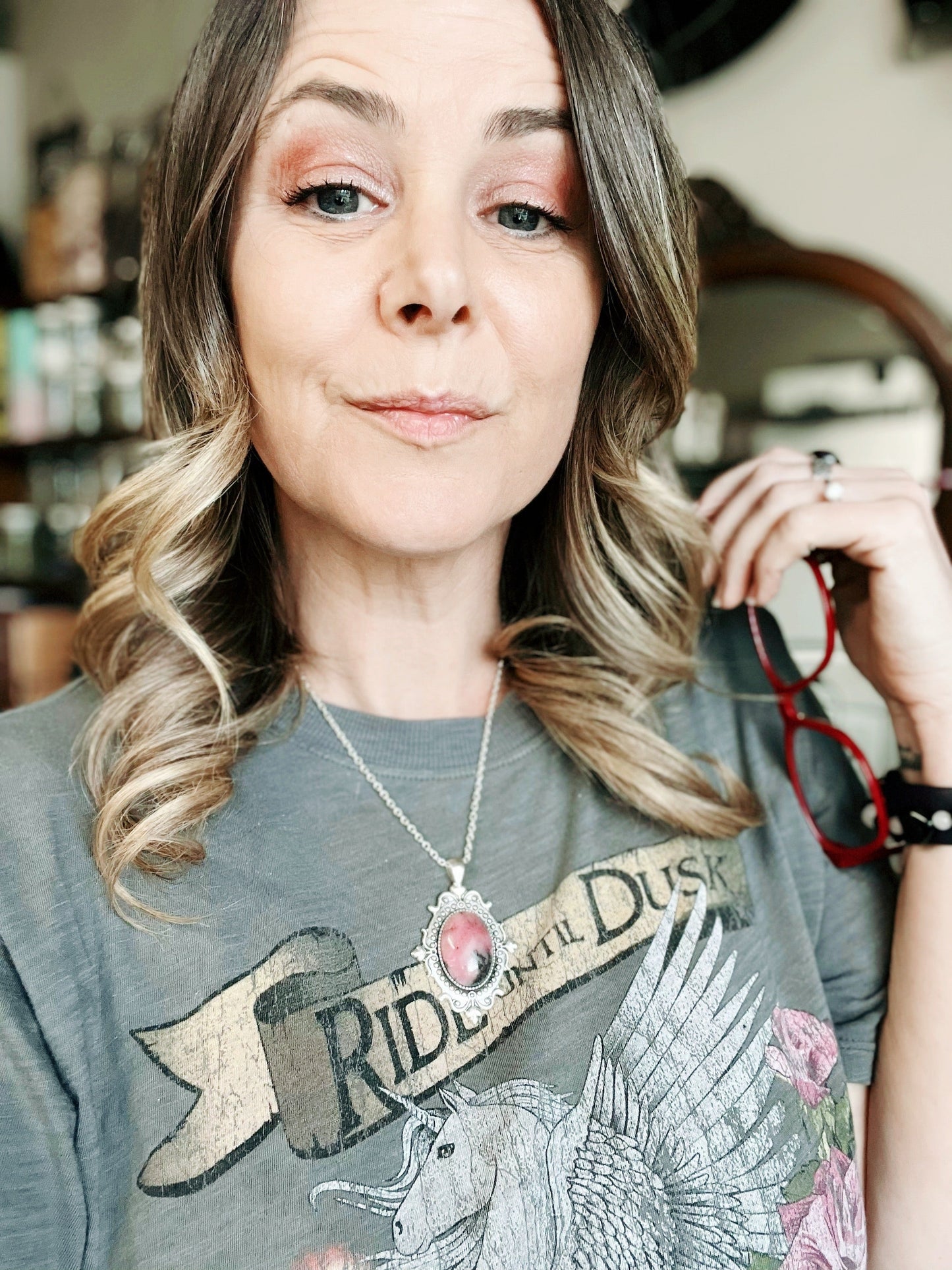 Rhodonite Love Rocks Necklace
