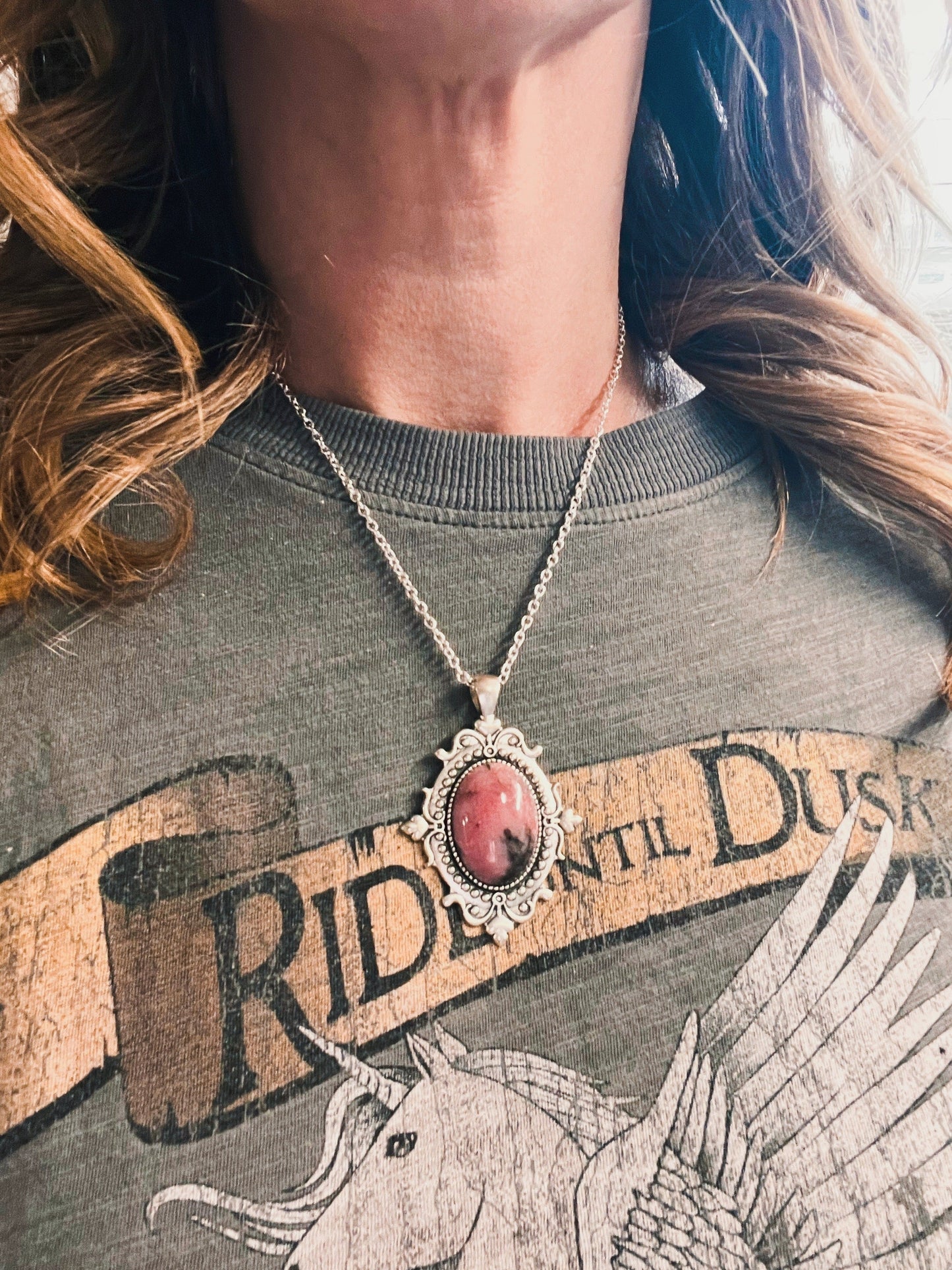 Rhodonite Love Rocks Necklace