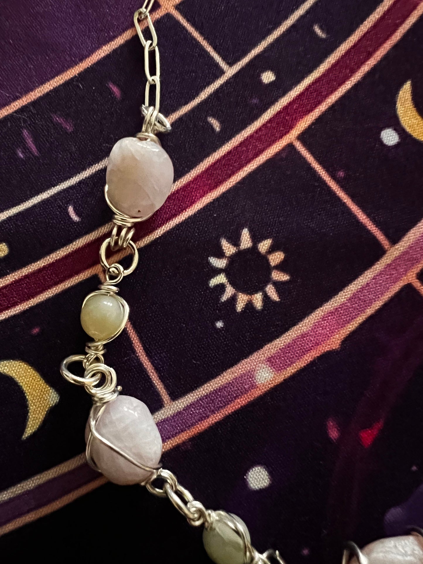 Love Rocks Kunzite and Green Moonstone