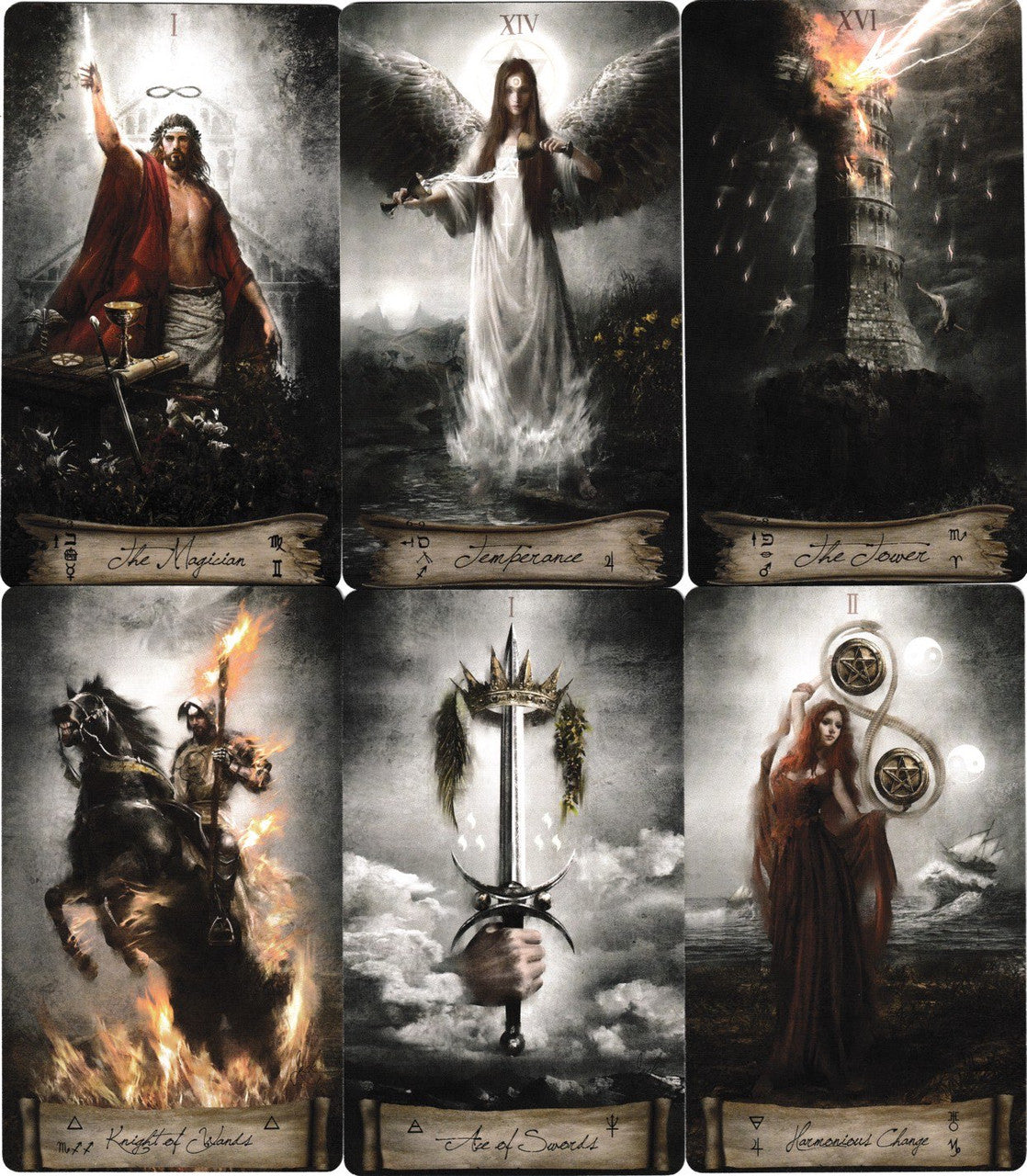 Heaven and Earth Tarot with Full Color 166 pg Book