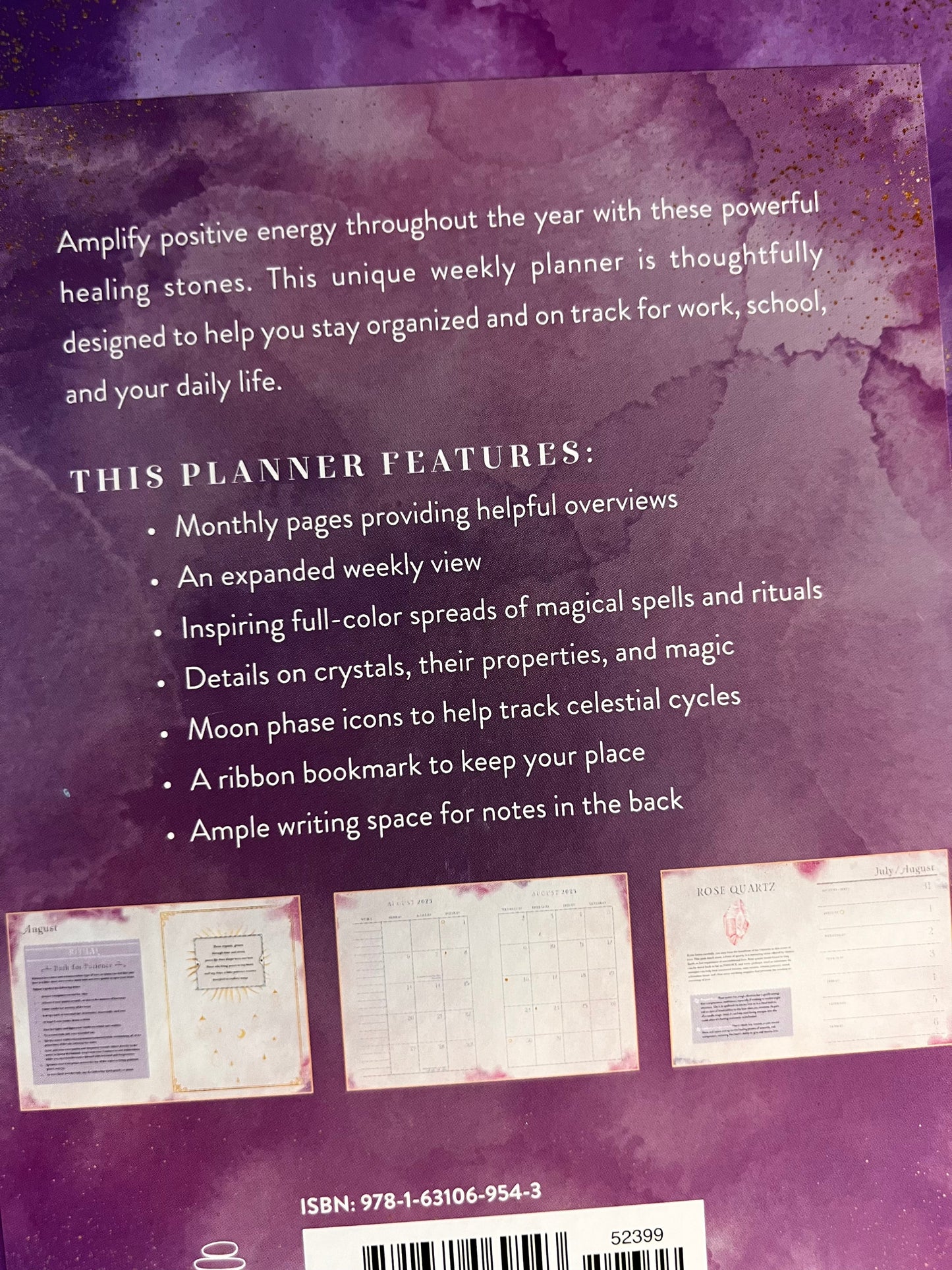Crystal Magic 2024 Weekly Planner July 2023 - December 2023 Hardcover