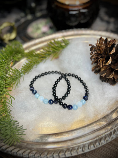 Just a Phase Moons Stretch Bracelets-Moonstone