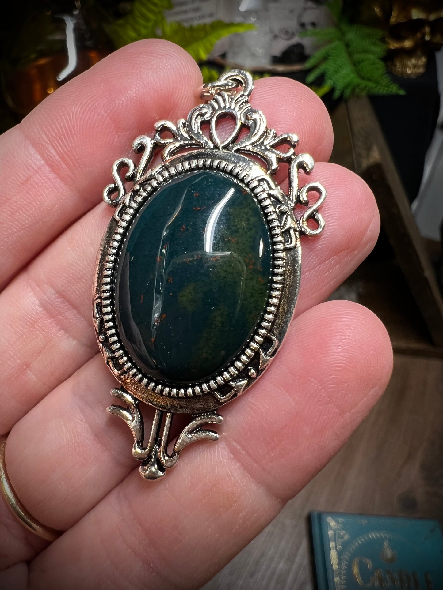 Bloodstone Pendant Necklace PN2