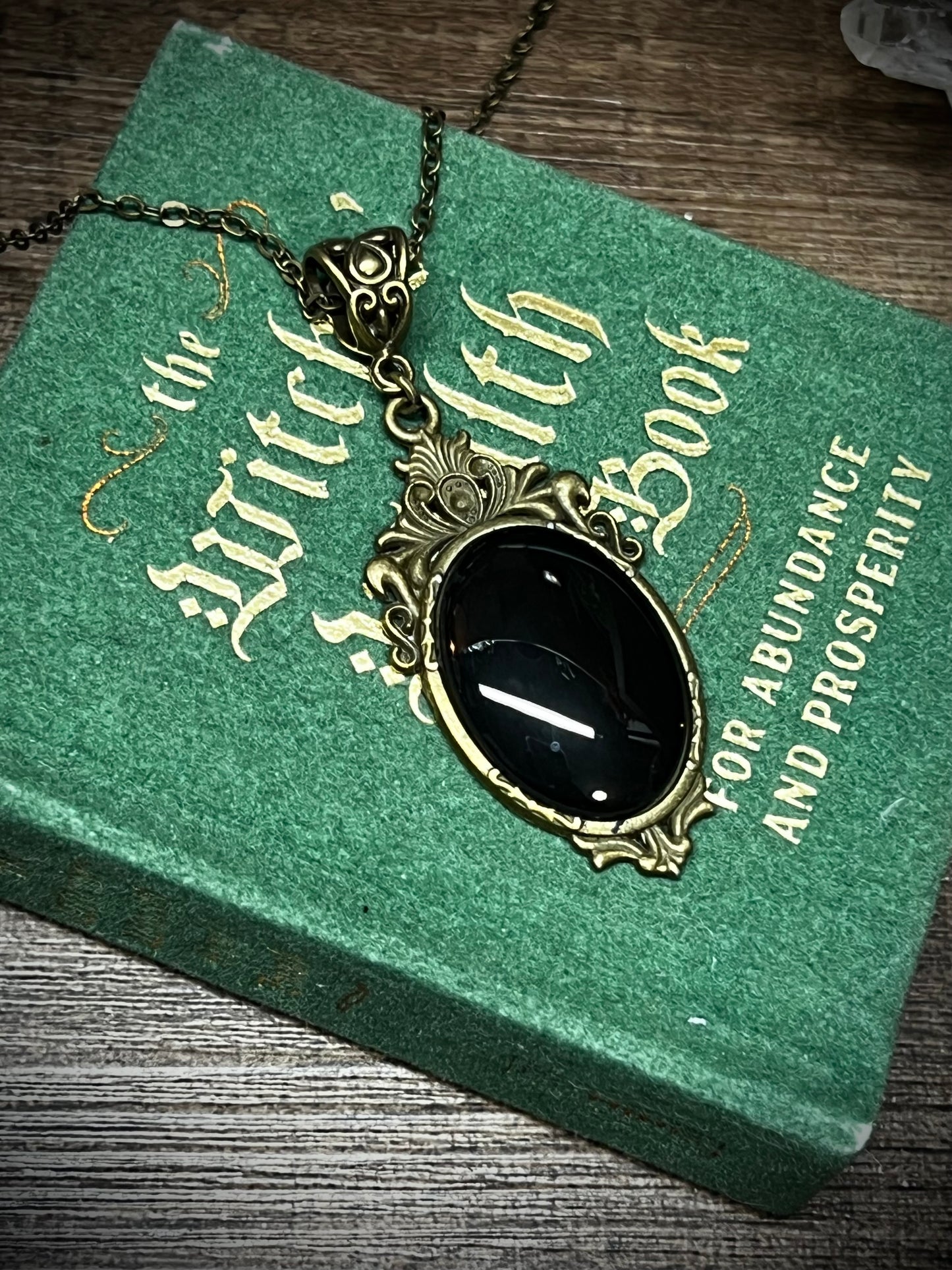 Mini Obsidian Pendant Scrying Necklace PN4