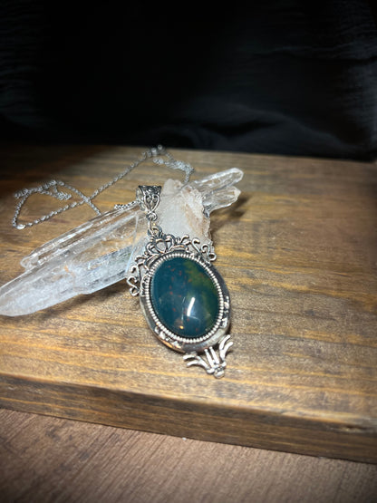 Bloodstone Pendant Necklace PN2