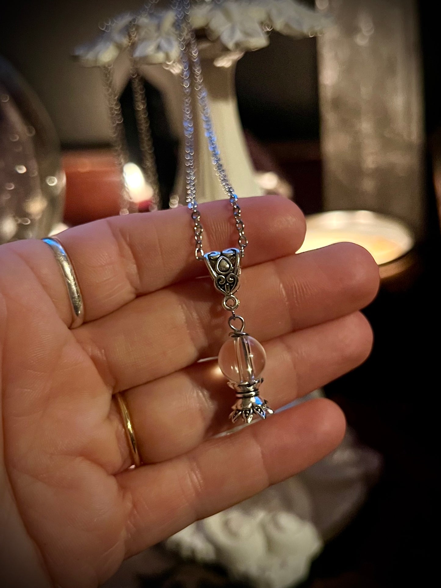 Charmed Crystal Ball Necklace