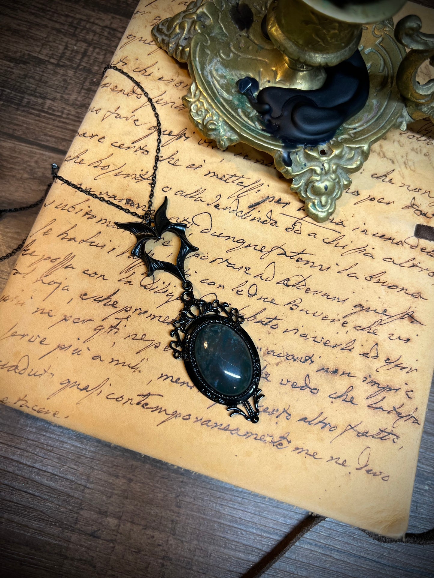 Bloodstone Pendant Necklace PN3