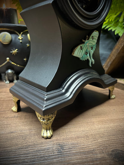 Luna Mantle Scrying Mirror Enchanted Ornate Magical Black Mirror MM103