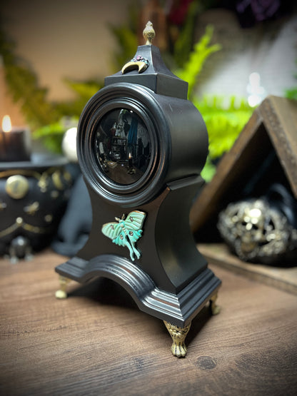 Luna Mantle Scrying Mirror Enchanted Ornate Magical Black Mirror MM103