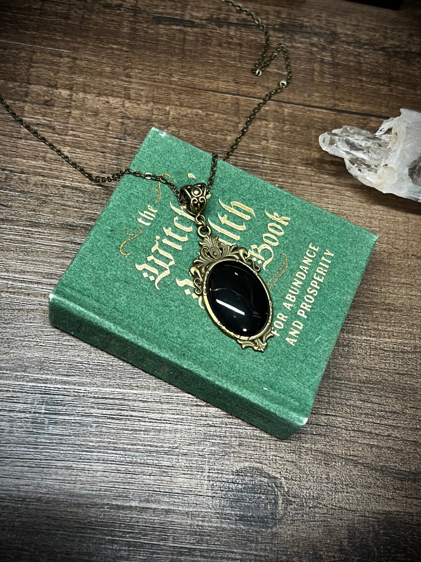 Mini Obsidian Pendant Scrying Necklace PN4