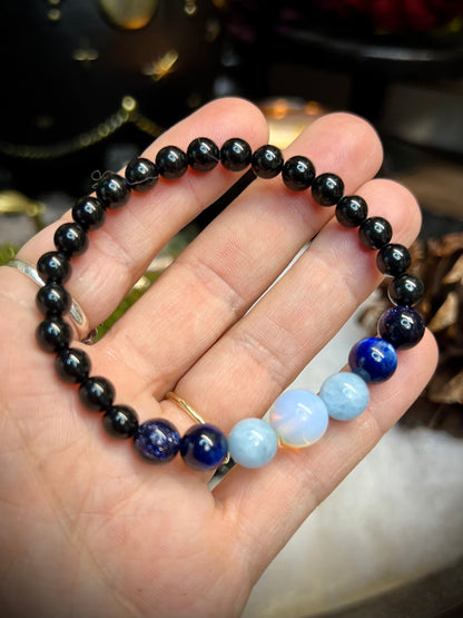 Just a Phase Moons Stretch Bracelets-Moonstone