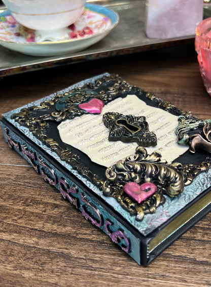 Taurus Locking Journal- Handcrafted Hardcover Blank Book of Shadows Grimoire